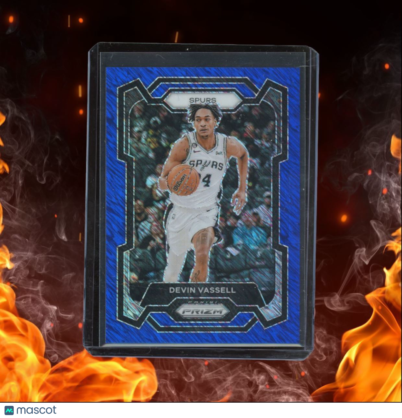 2023-24 Panini Prizm Devin Vassell Blue Shimmer Prizm 06/35 #95