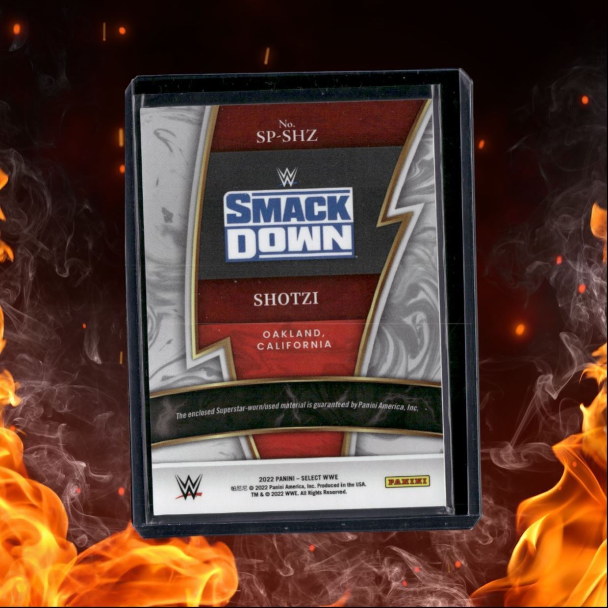 2022 Panini Select WWE Shotzi Gear Relic #SP-SHZ