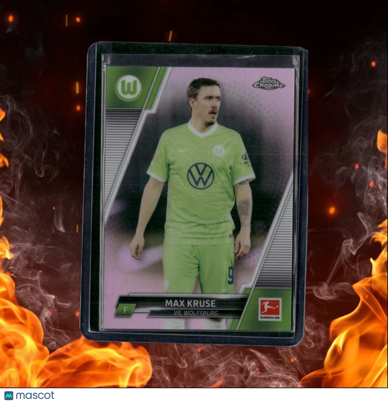 2021 Topps Chrome Bundesliga Max Kruse Pink Prizm First Print 01/75 #97