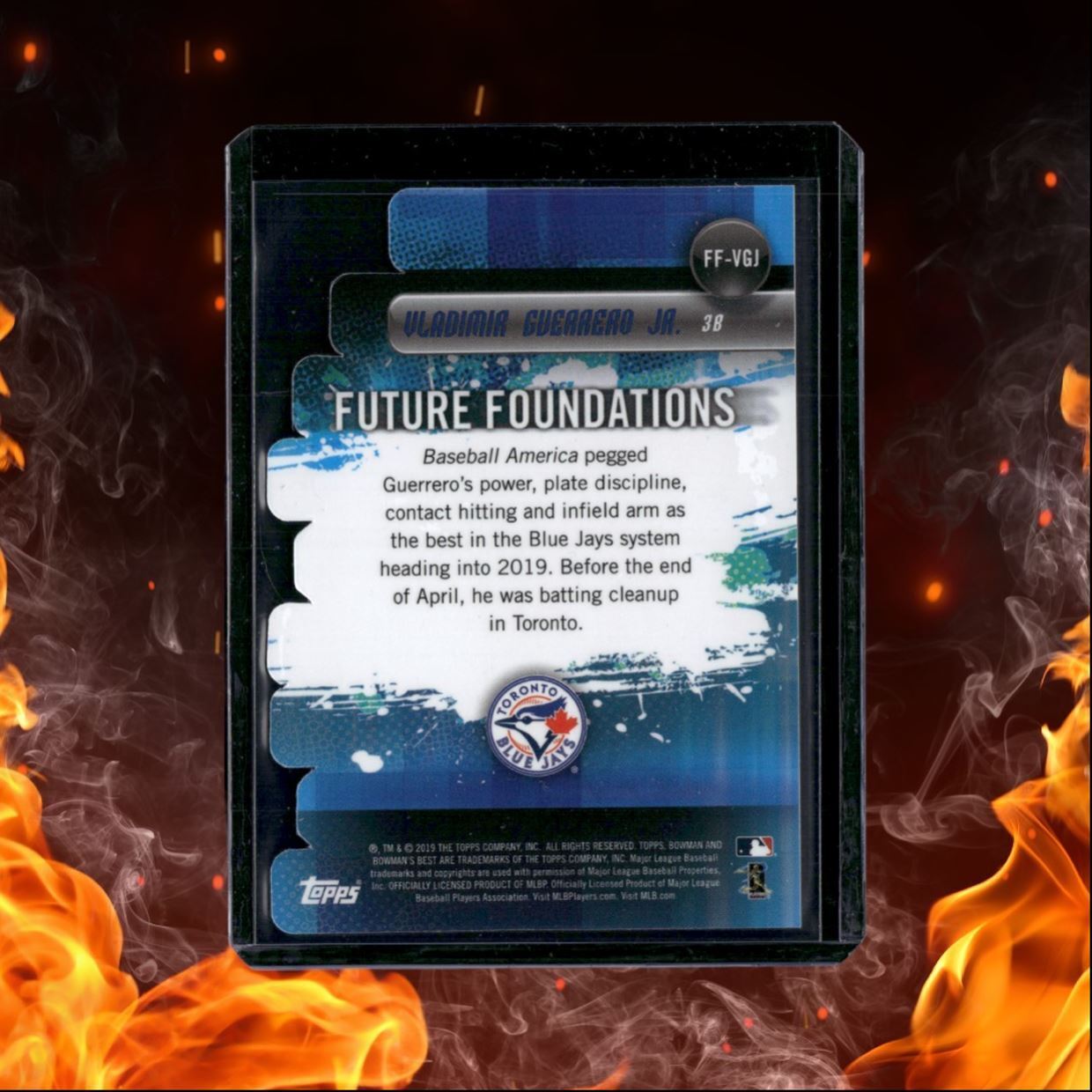 2019 Bowman's Best Vladimir Guerrero Jr. Future Foundations Die Cuts Rookie
