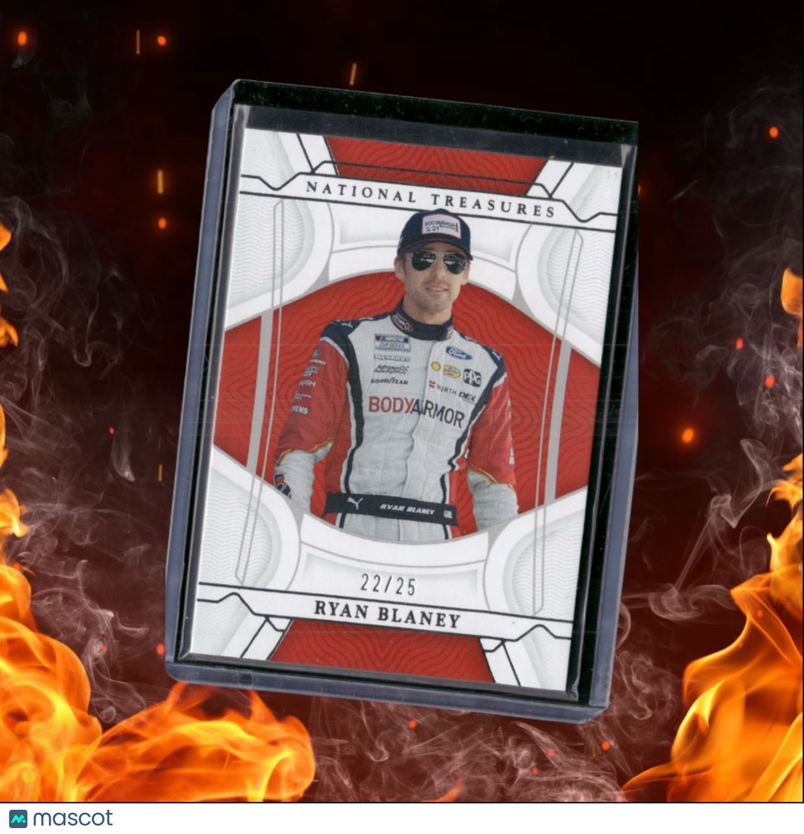 2022 Panini National Treasures Racing Ryan Blaney Holo Silver #26
