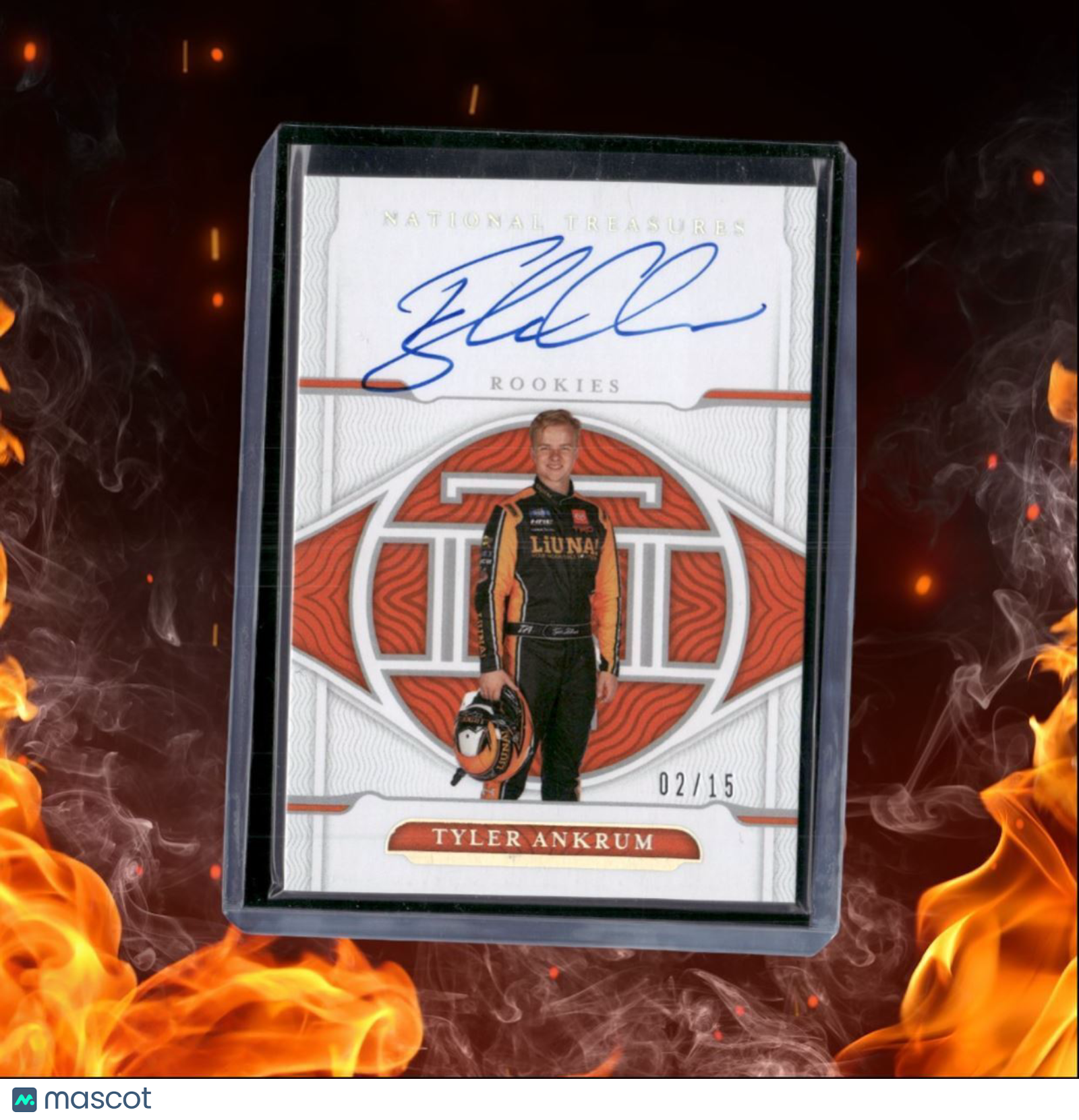 2022 Panini National Treasures Racing tyler ankrum Rookie Auto 02/15 #RSS-TA
