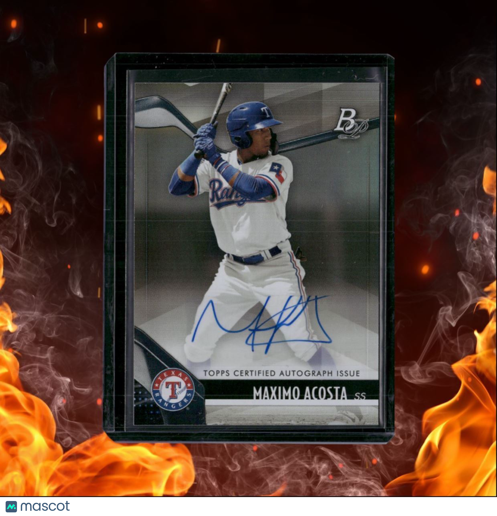 2021 Bowman Platinum Maximo Acosta Prospect Auto #TOP-80
