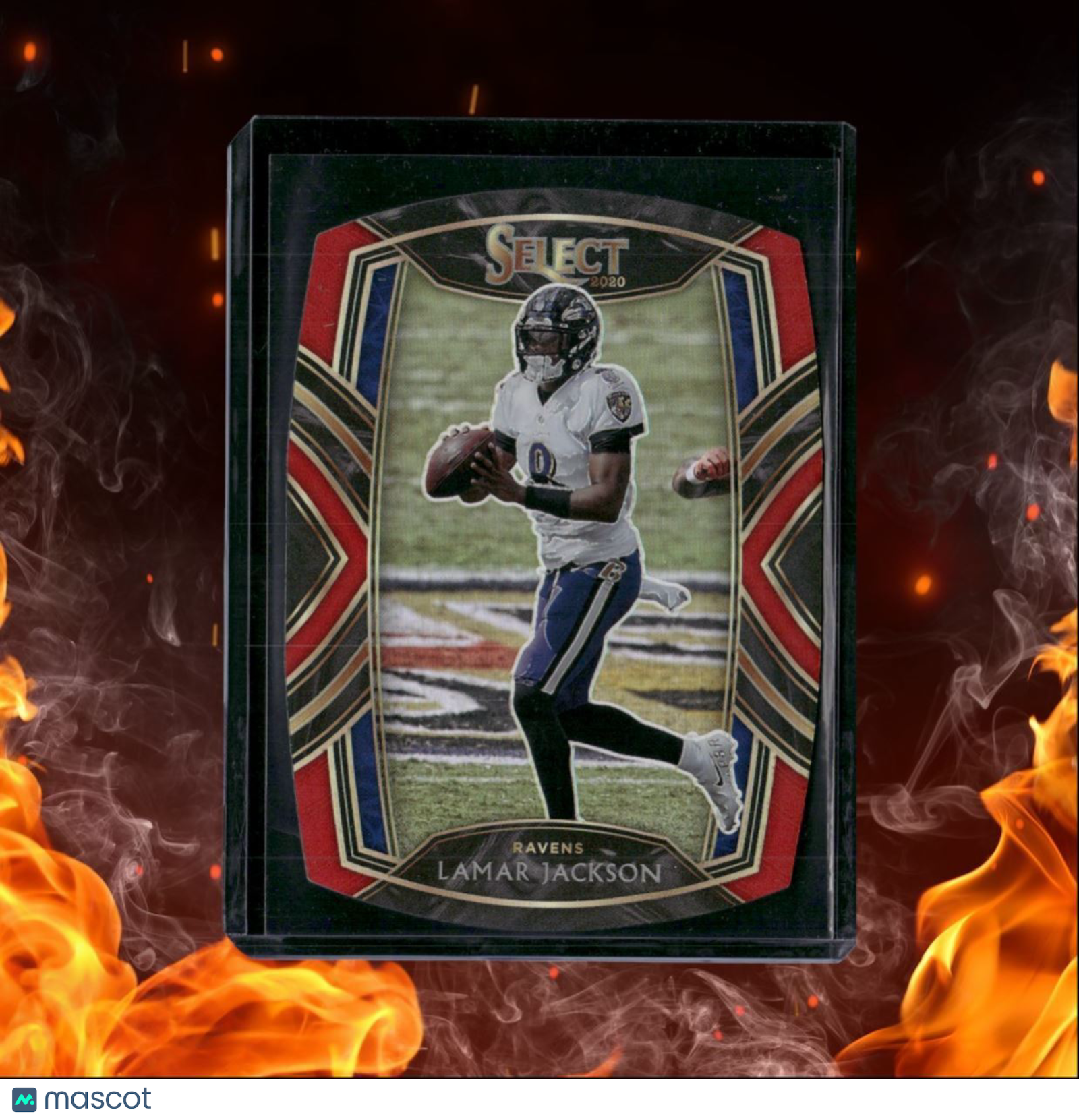 2020 Panini Select Lamar Jackson Club Level Red Die-Cut #203