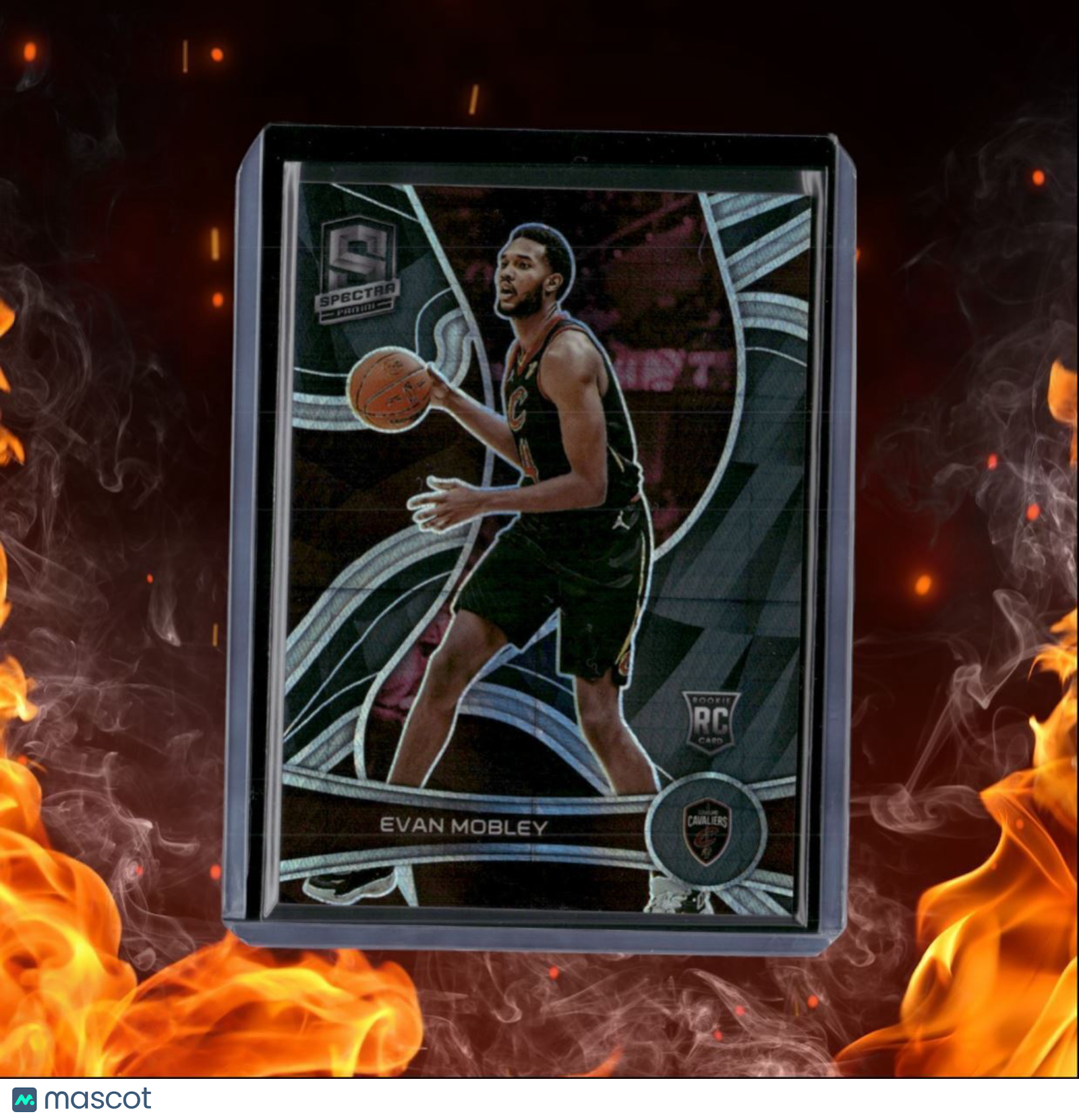2021-22 Panini Spectra Evan Mobley Variation Black and White Asia Prizm Rookie