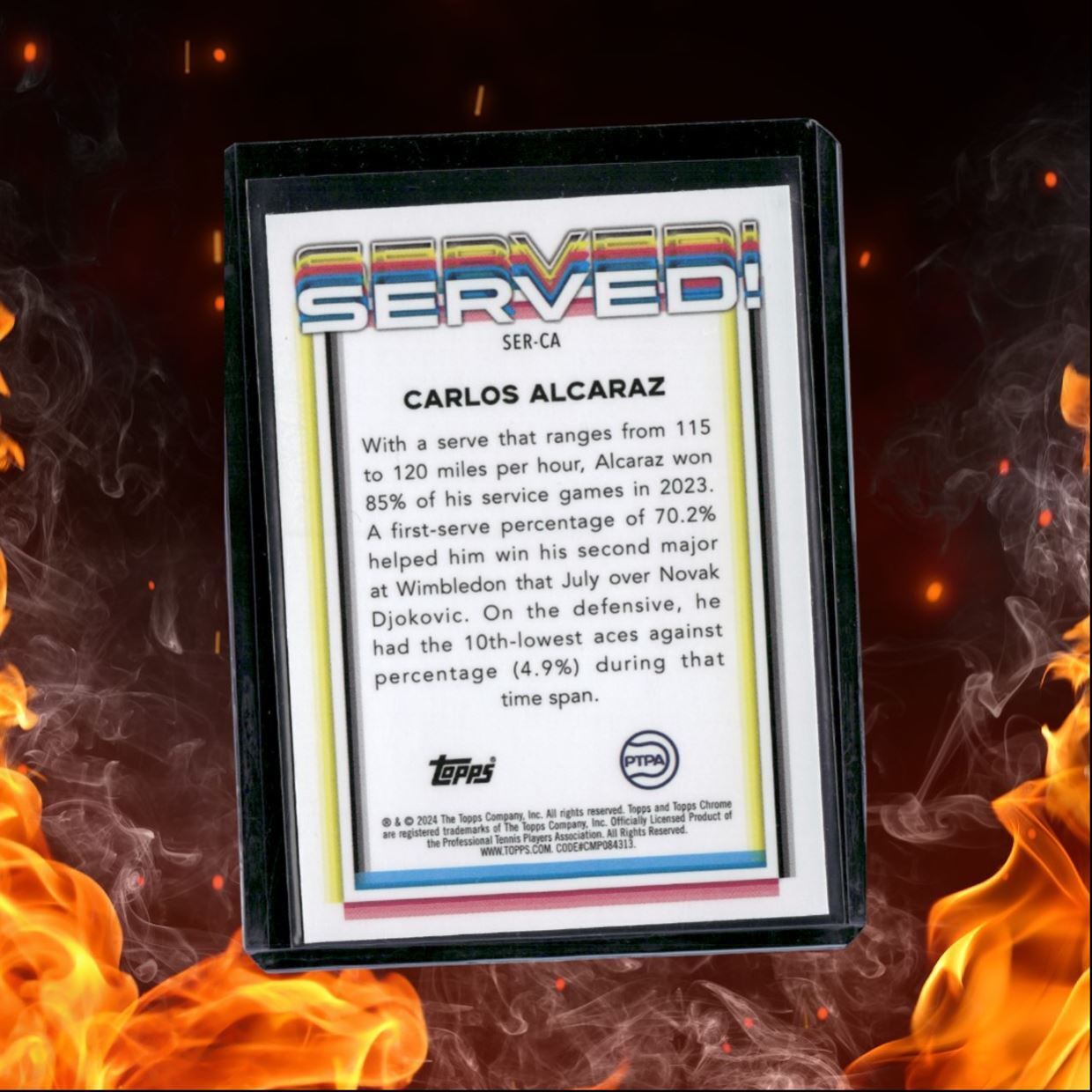 2024 Topps Chrome Tennis Carlos Alcaraz Served! #SER-CA