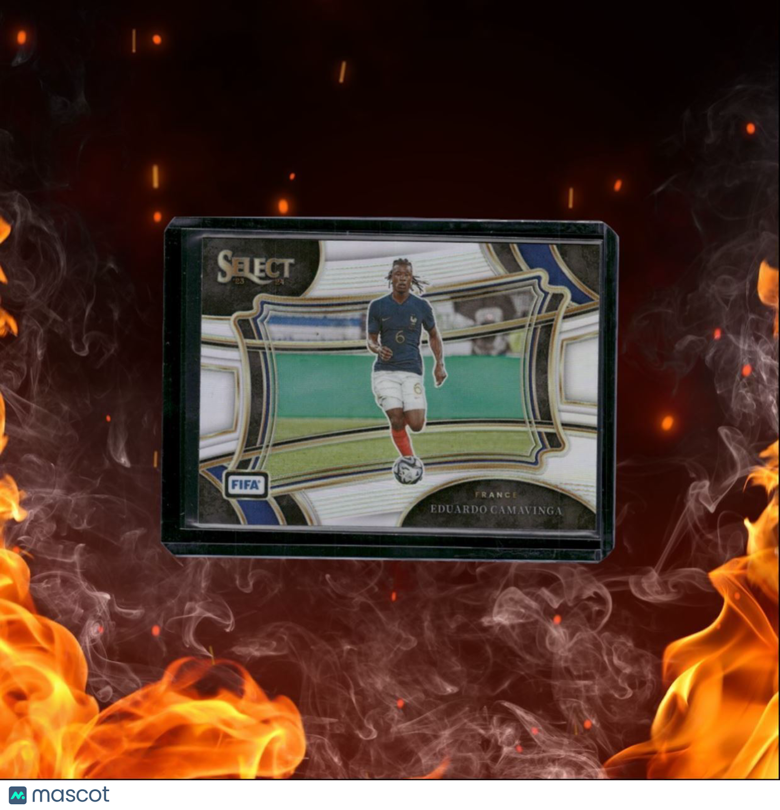 2023 Panini Select FIFA Eduardo Camavinga Silver Prizm Field Level #219