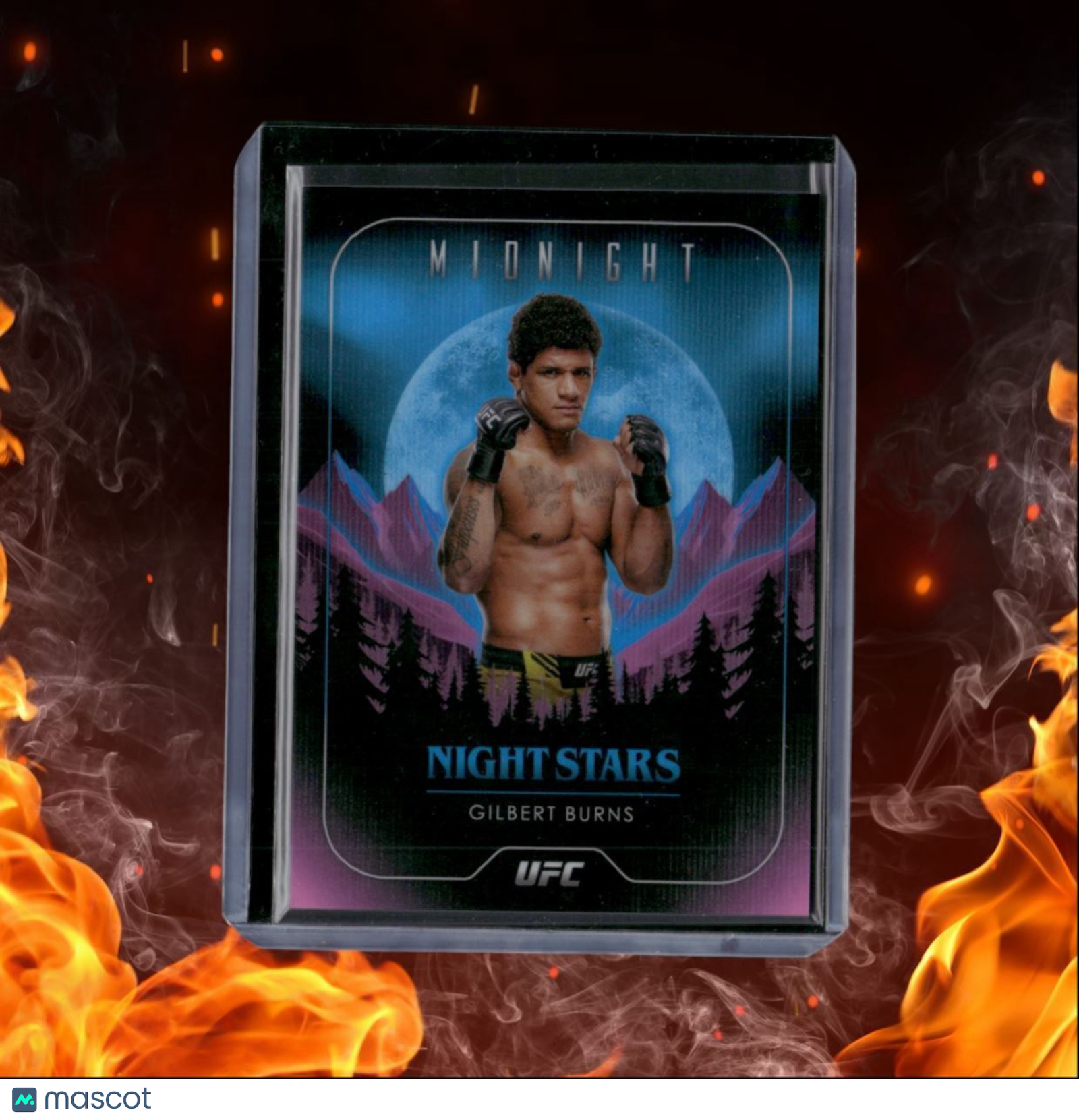 2024 Topps Midnight UFC Gilbert Burnes Night Stars #NS-9