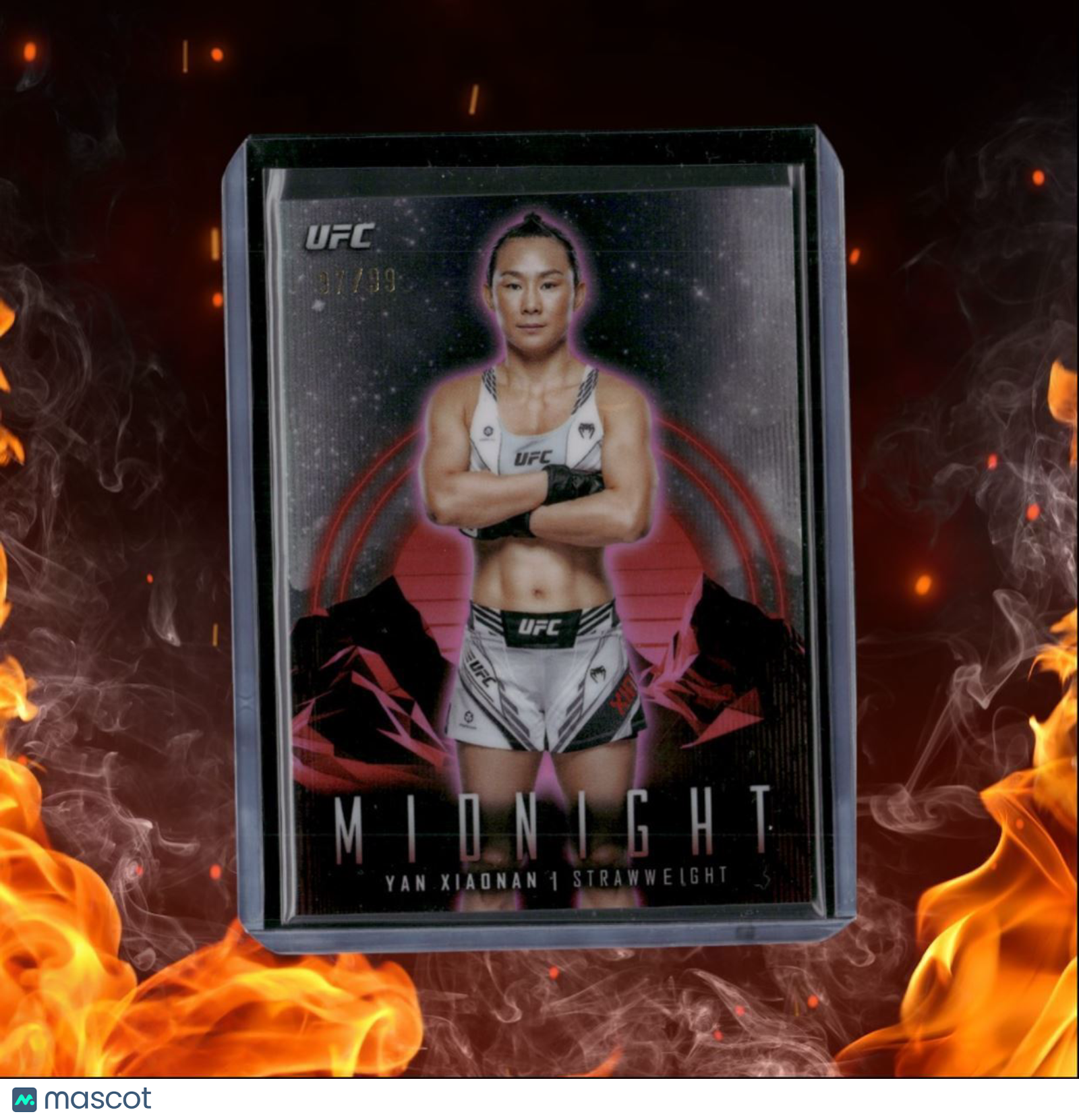 2024 Topps Midnight UFC Yan Xiaonan Twilight 97/99 #90