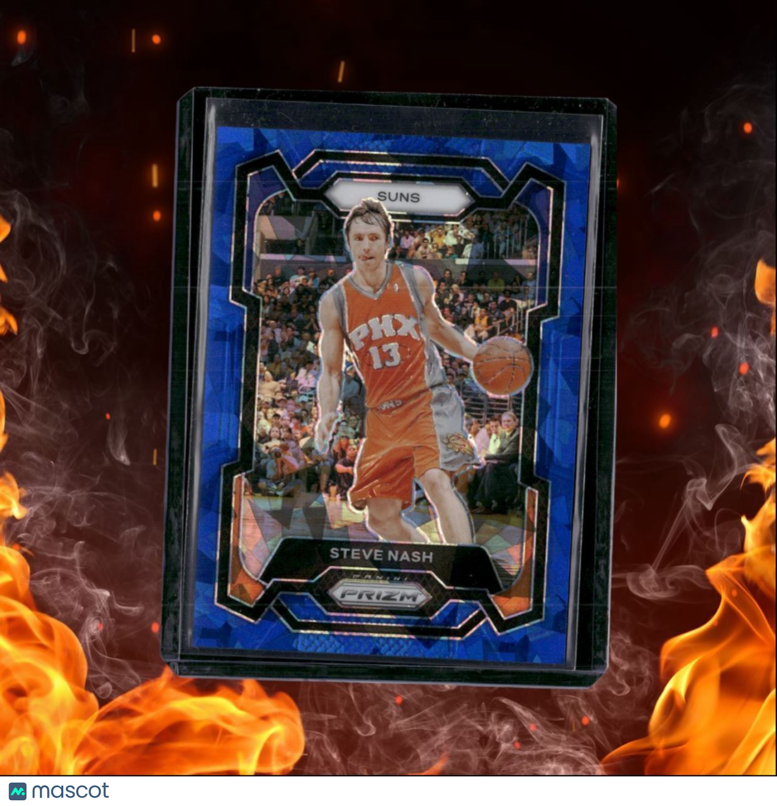 2023-24 Panini Prizm Steve Nash Blue Cracked Ice Prizm 050/125 #200