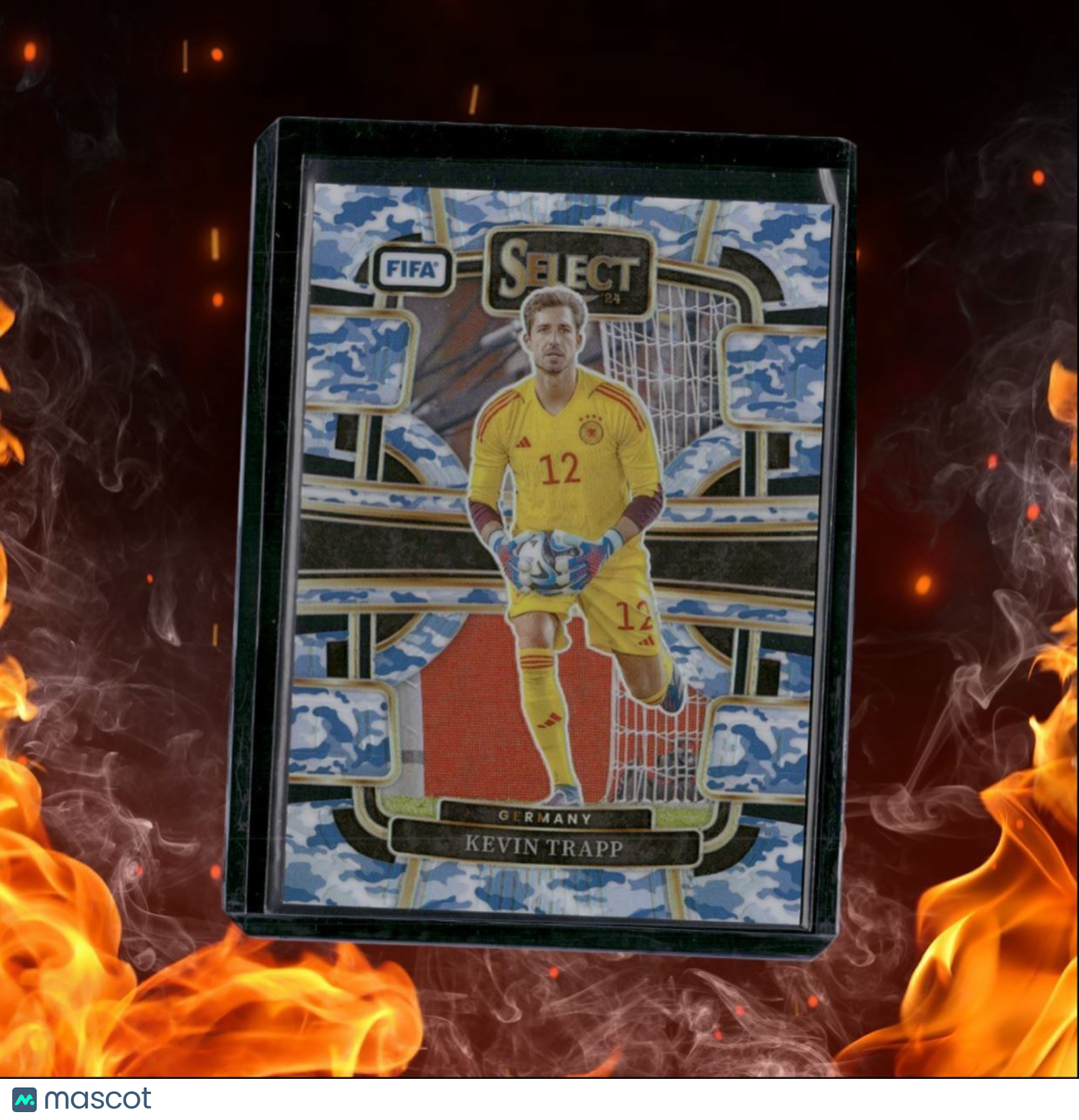 2023 Panini Select FIFA Kevin Trapp Blue Camo Prizm Terrace 47/99 #86