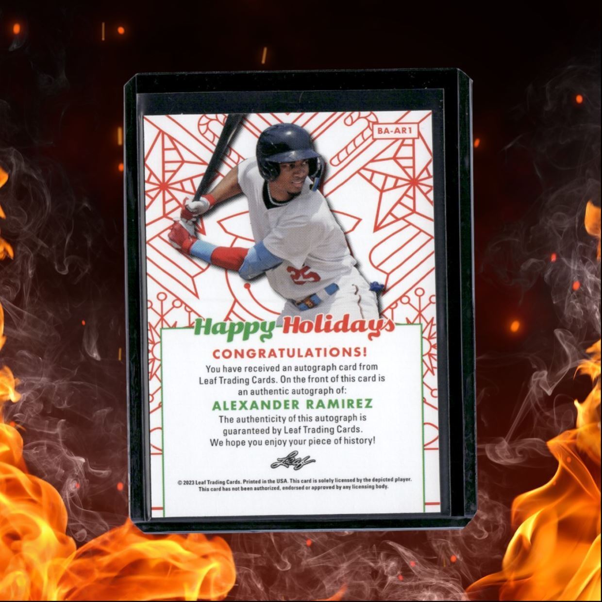 2023 Leaf Alexander Ramirez Happy Holidays Auto #BA-AR1