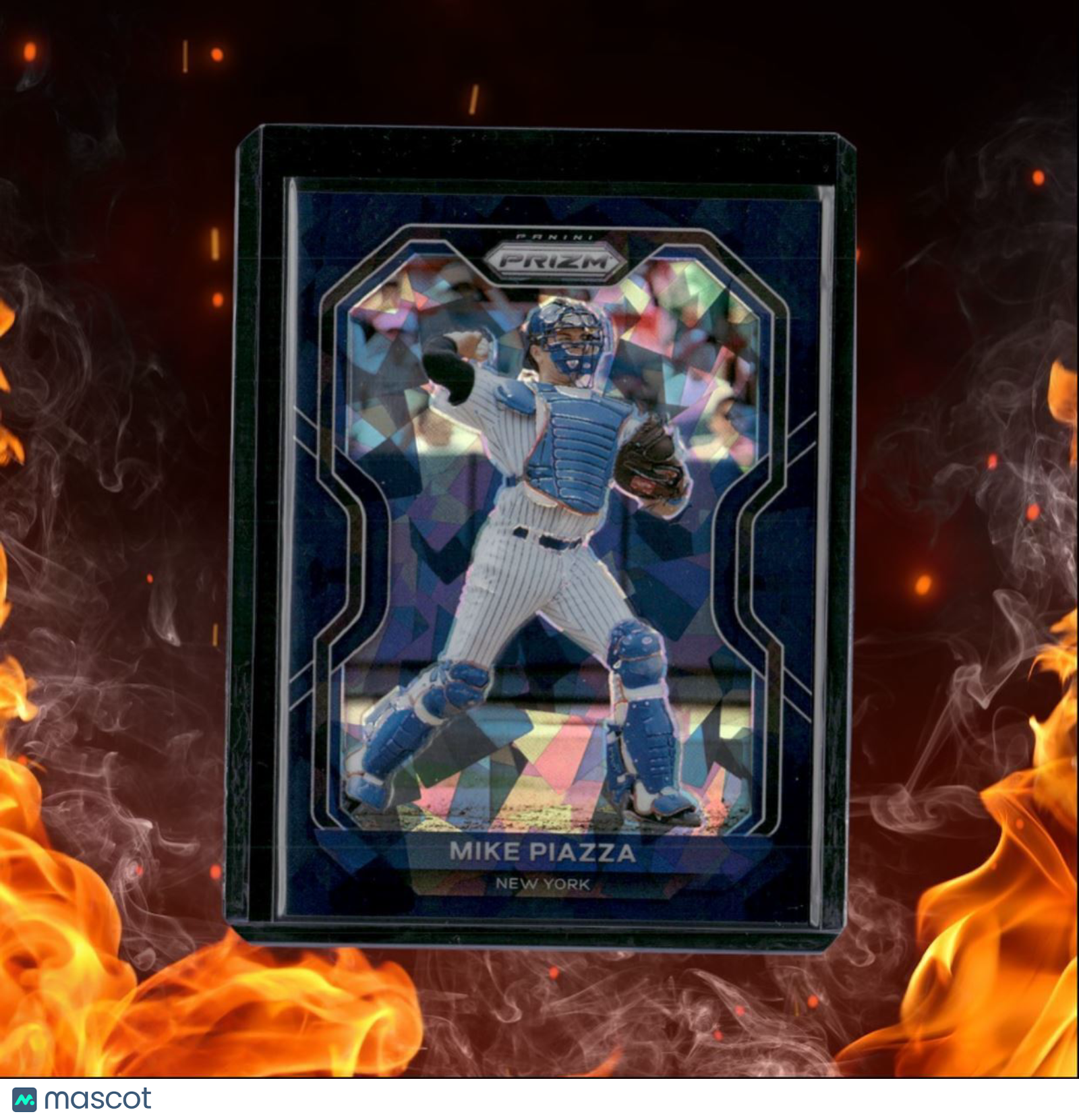2021 Panini Prizm Mike Piazza Navy Blue Cracked Ice Prizm 11/25 #160
