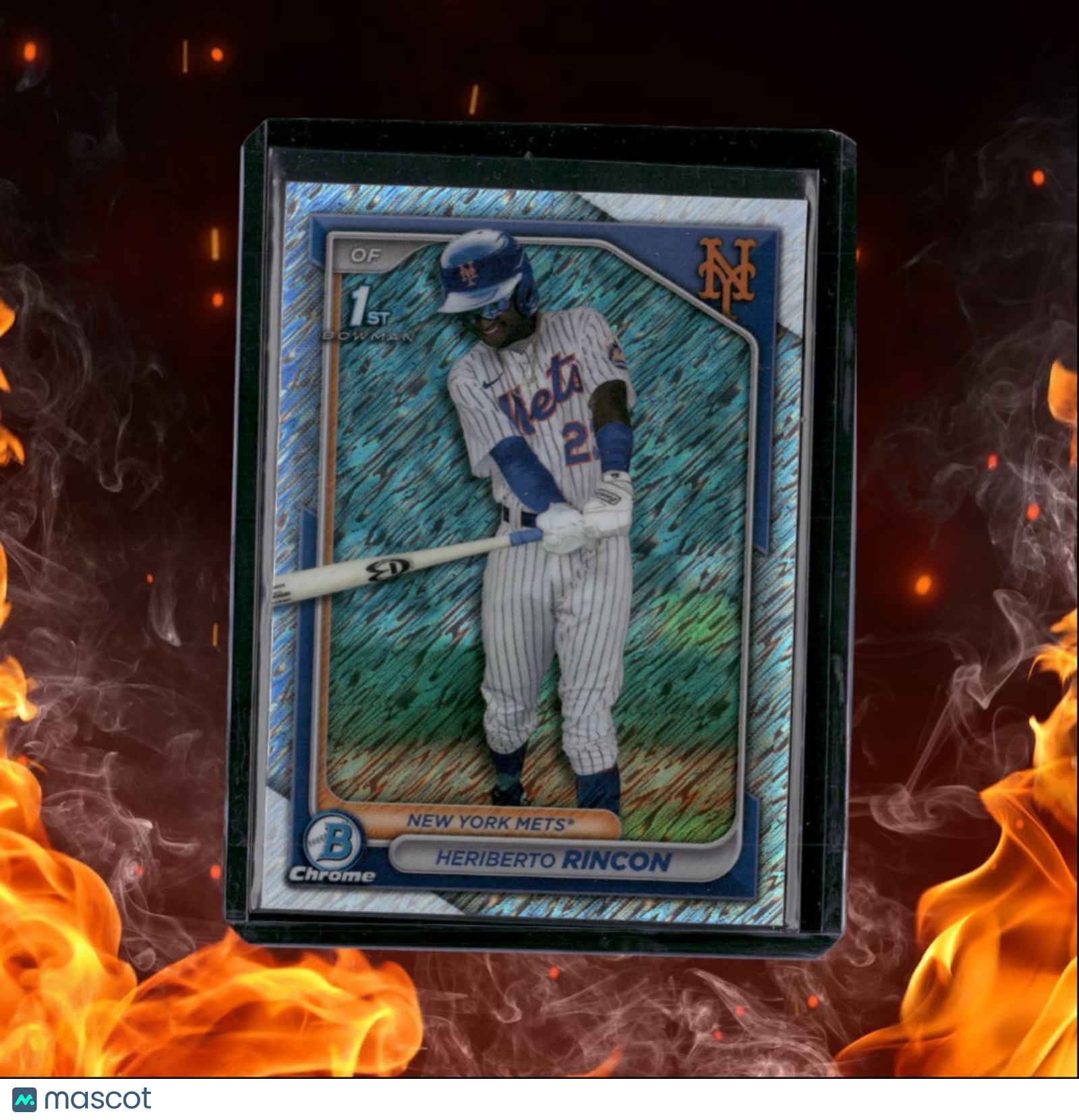 2024 Bowman Chrome Heriberto Rincon 1st Prospect Shimmer Refractor #BCP-172