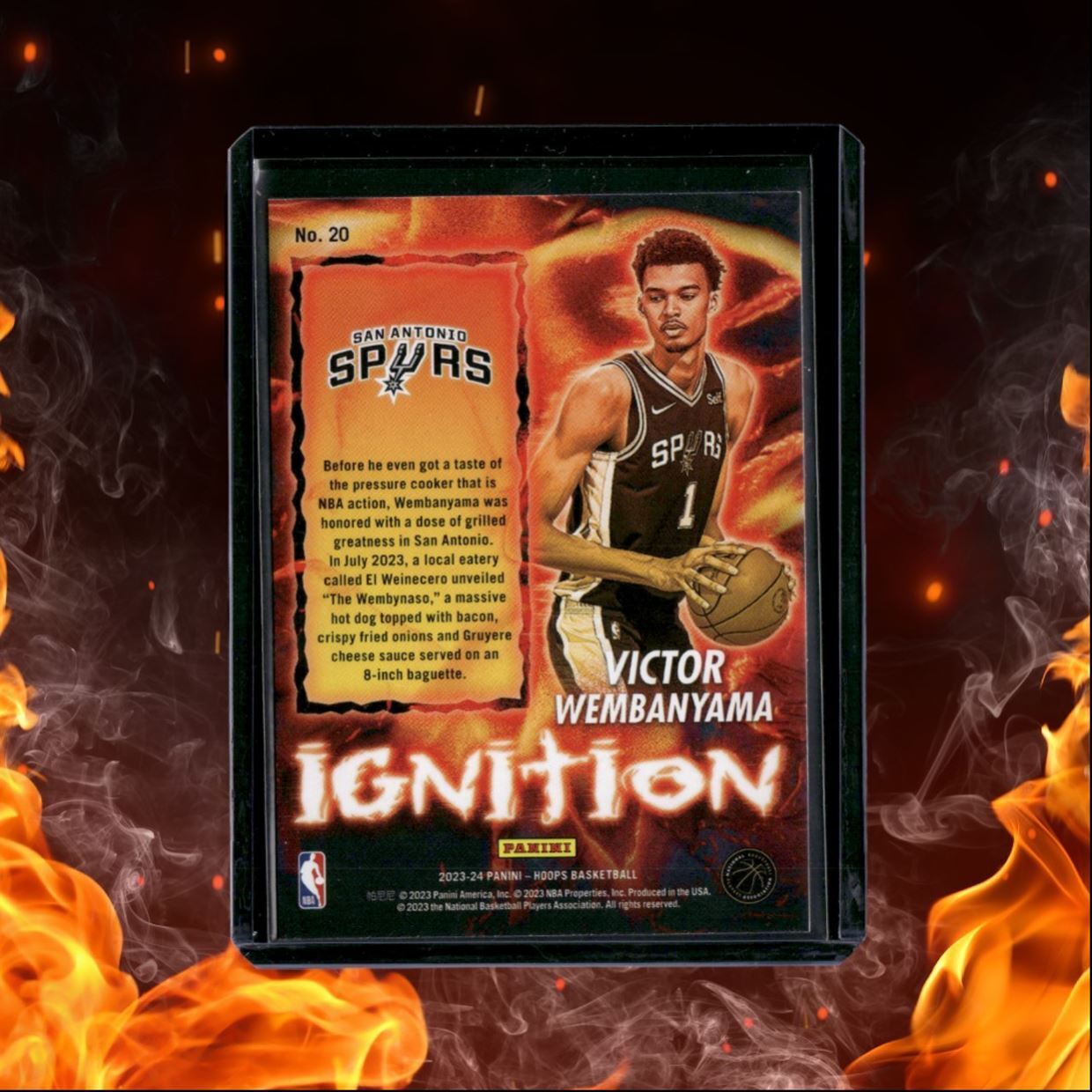 2023-24 Panini NBA Hoops Victor Wembanyama Ignition Rookie #20