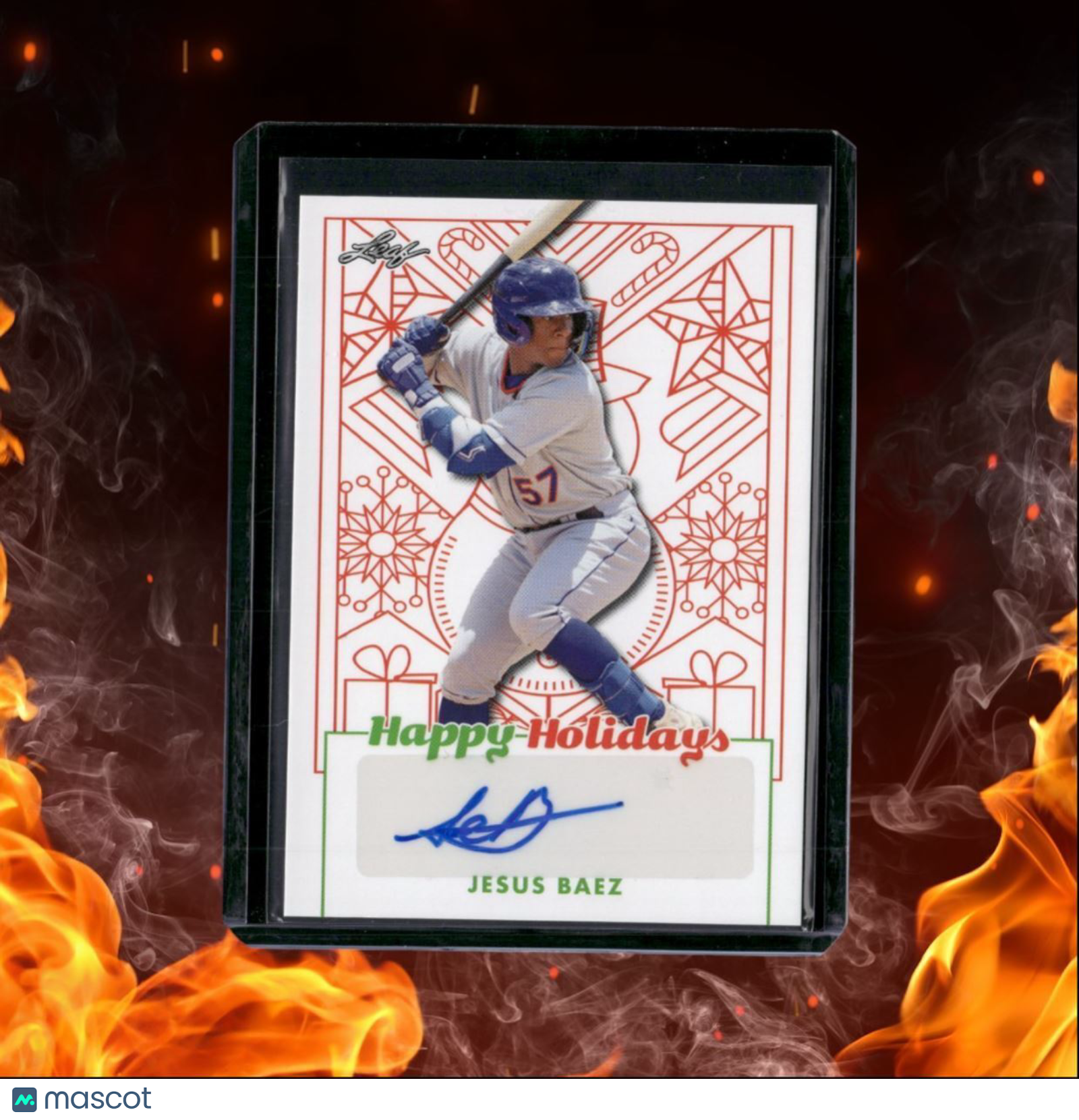 2023 Leaf Signature Series Jesus Baez Happy Holidays Auto #BA-JB2