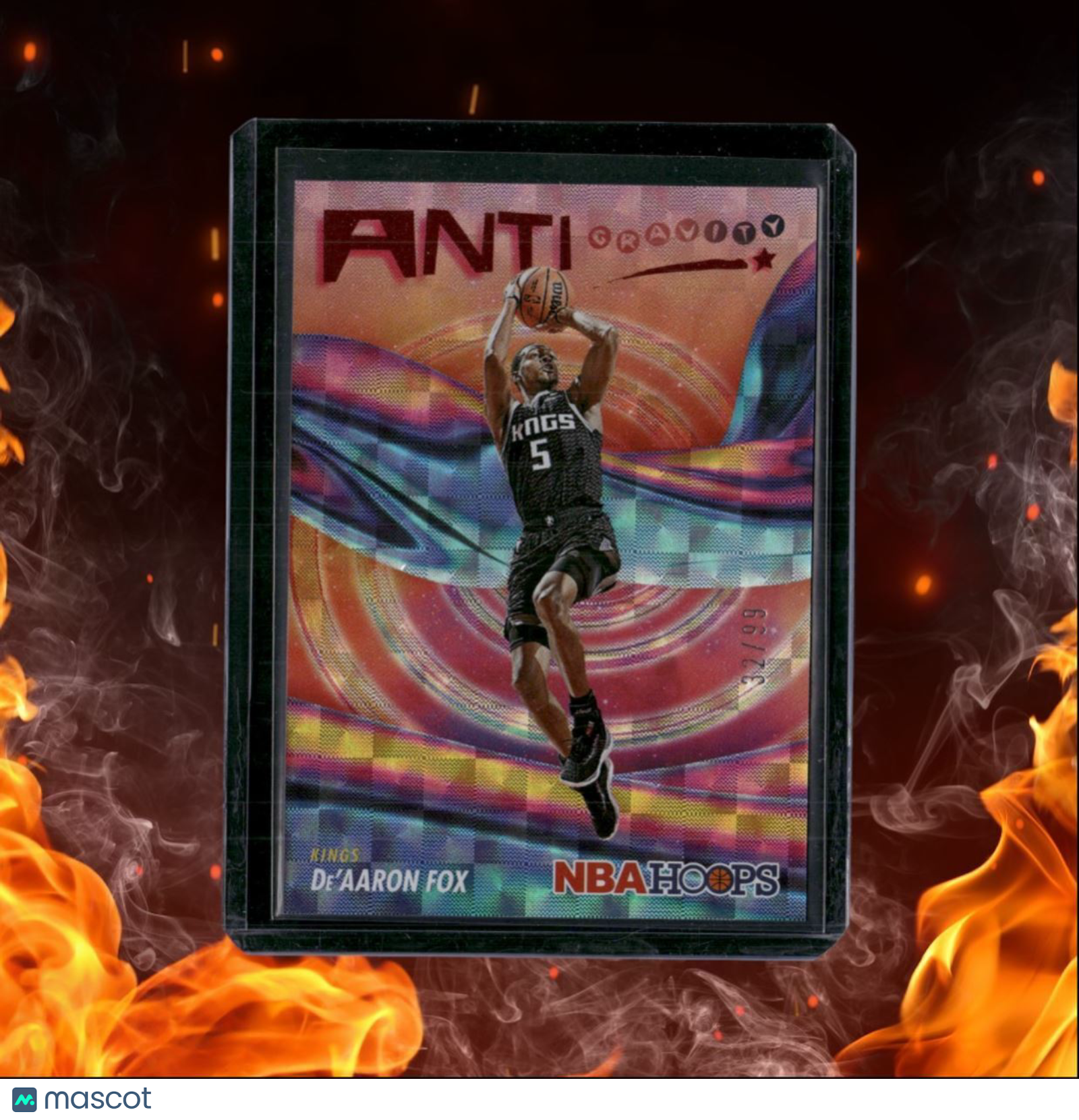 2023-24 Panini Hoops De'Aaron Fox Anti Gravity Hyper Red 32/99 #10