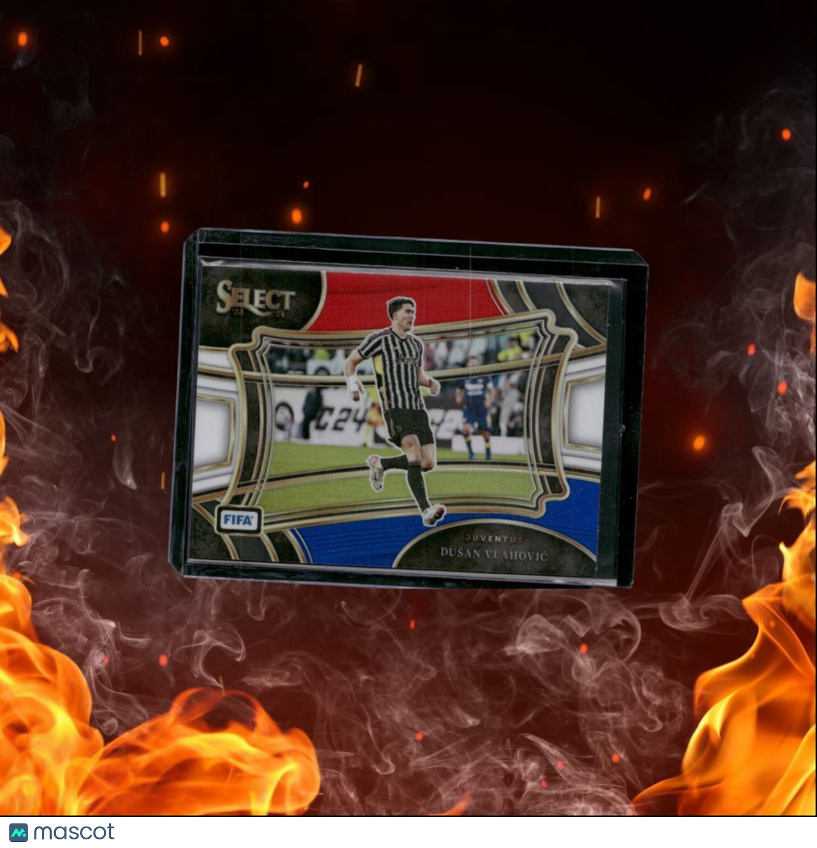 2023 Panini Select FIFA Dusan Vlahovic Red White Blue Prizm Field Level #218