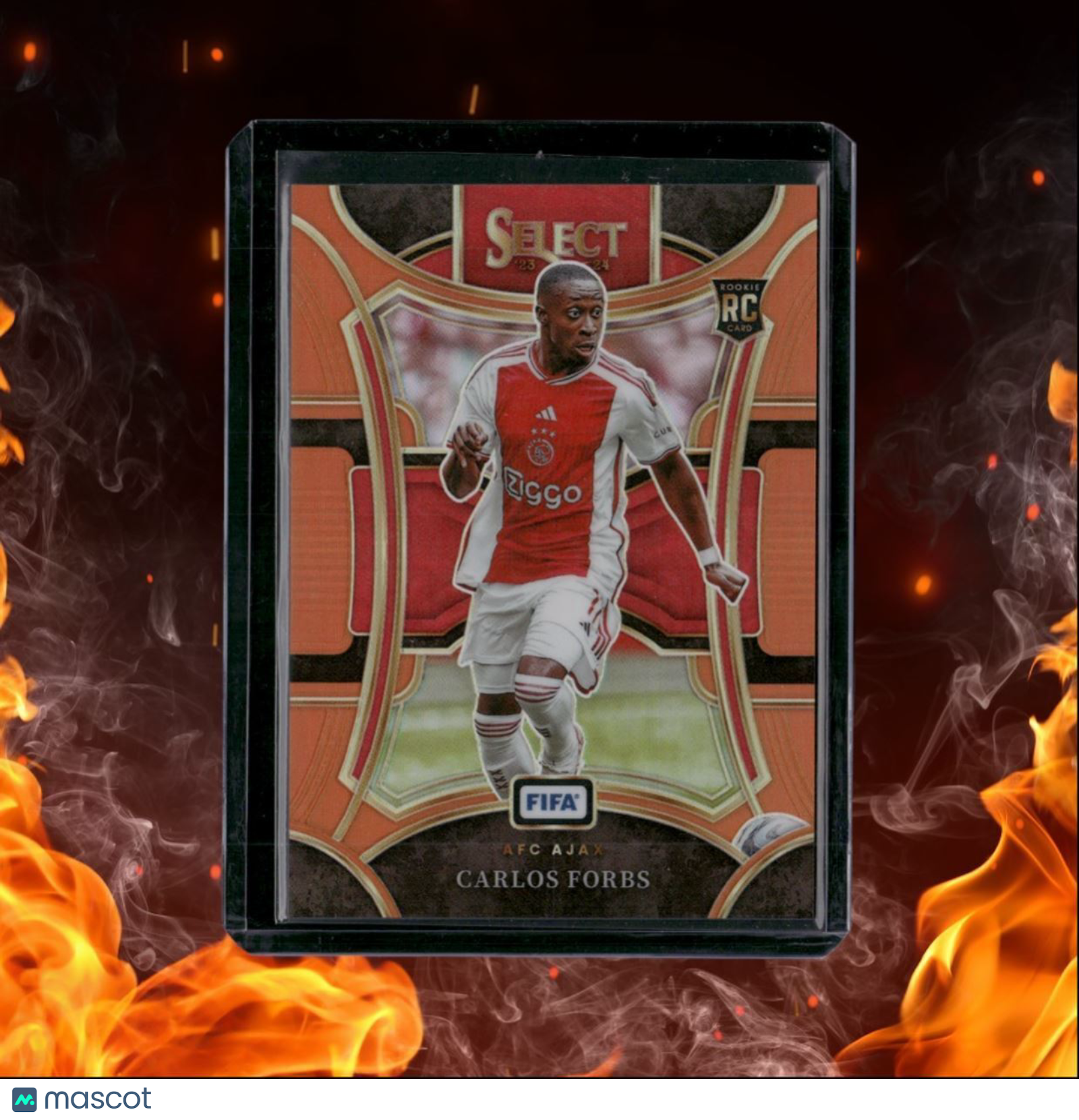 2023 Panini Select FIFA Carlos Forbs Orange Prizm Mezzanine Rookie 27/49 #155