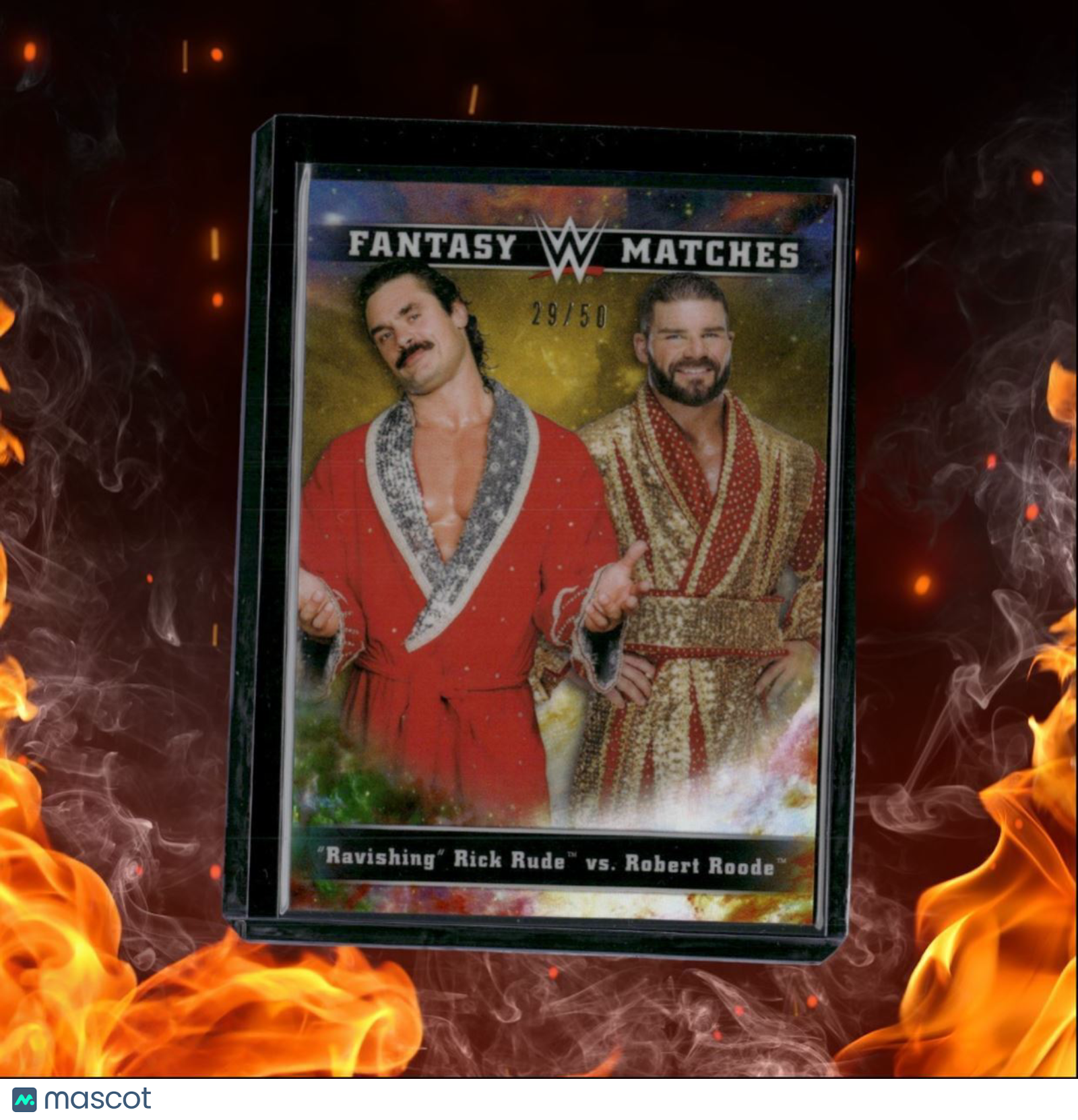 2020 Topps WWE "Ravishing" Rick Rude / Robert Roode Fantasy Matches Gold 29/50
