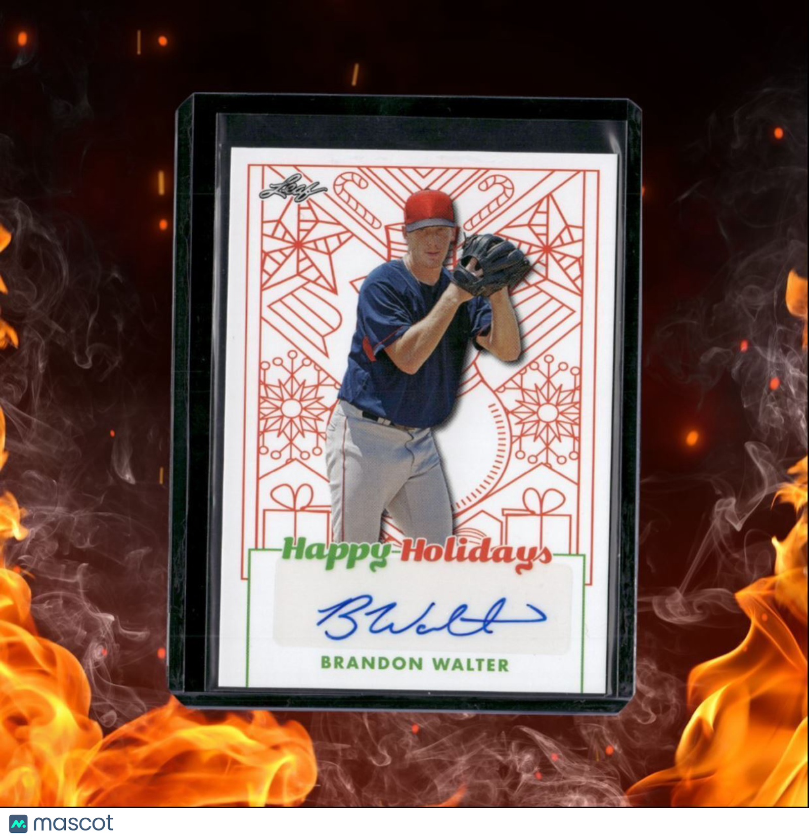 2023 Leaf Signature Series Brandon Walter Happy Holidays Auto #BA-BW1