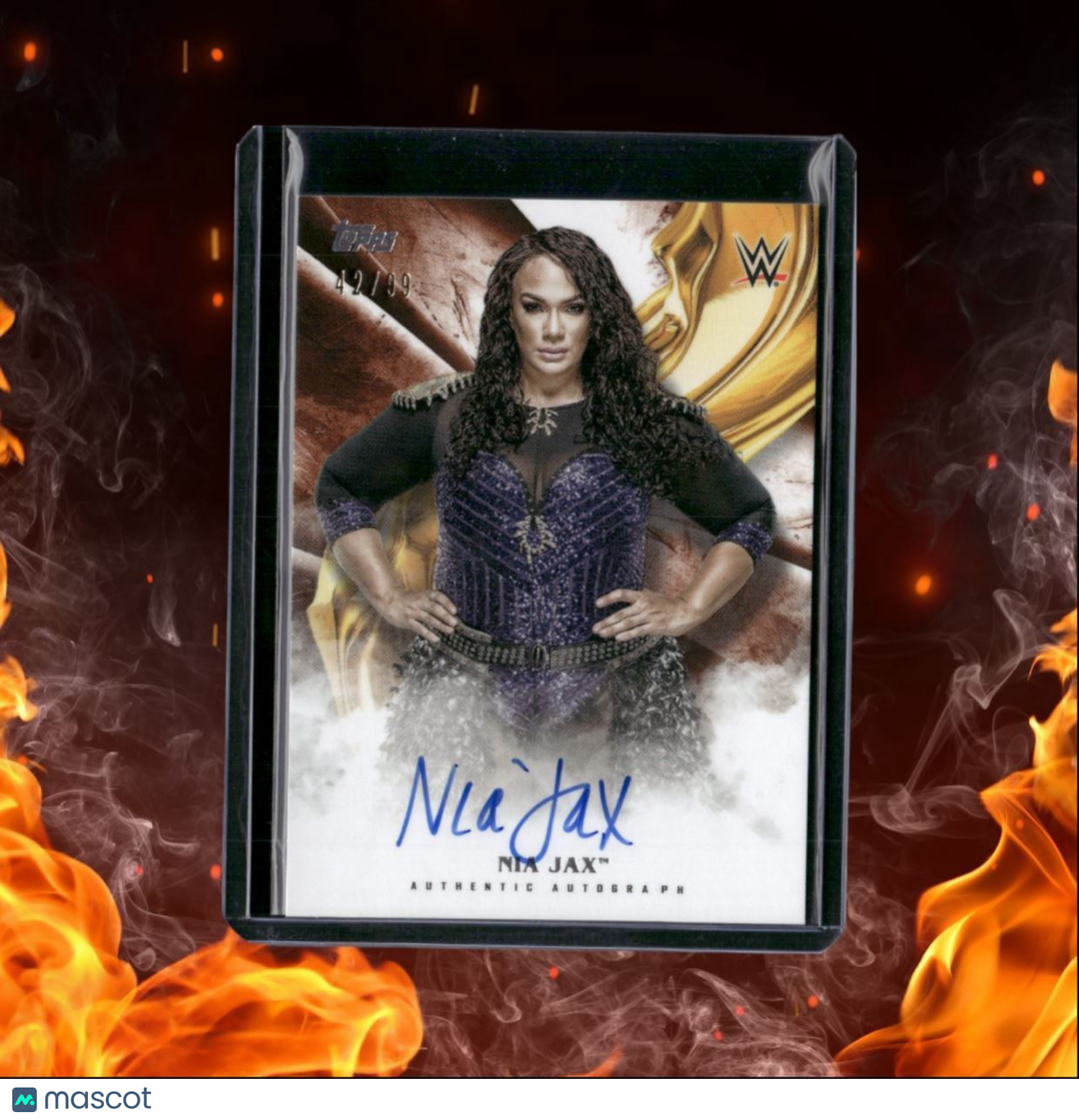 2019 Topps WWE Undisputed Nia Jax Auto 42/99 #A-NJ