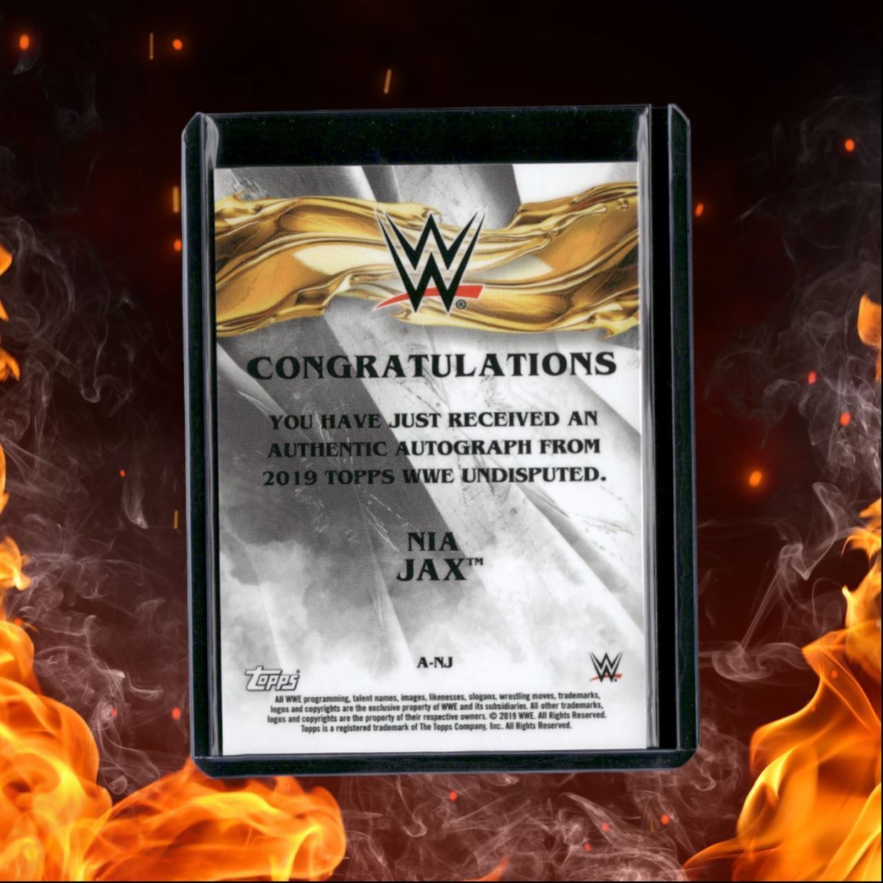 2019 Topps WWE Undisputed Nia Jax Auto 42/99 #A-NJ