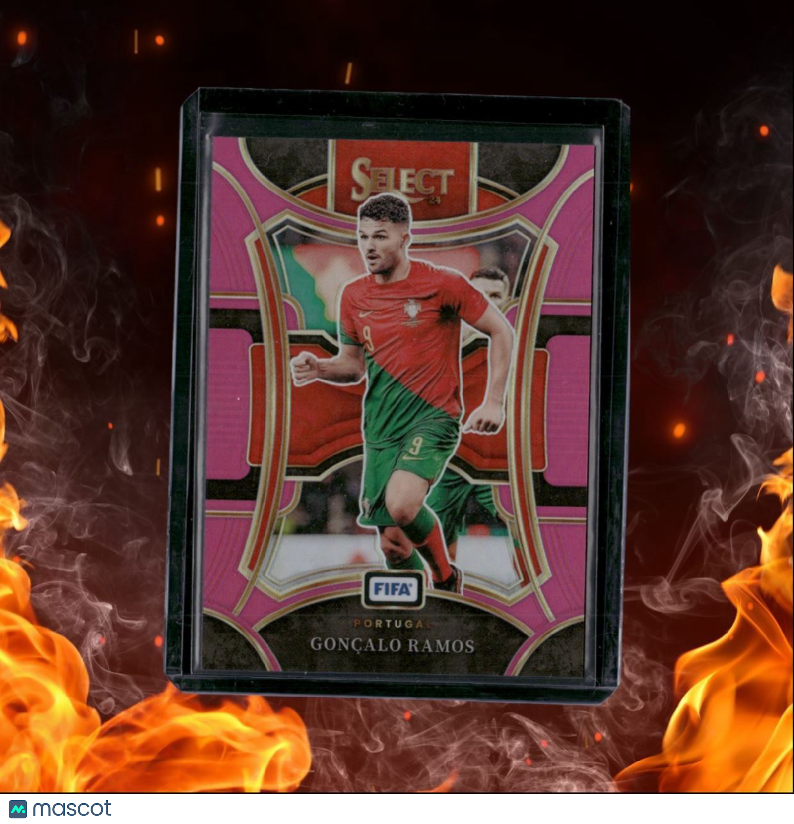 2023 Panini Select FIFA Goncalo Ramos Pink Prizm Mezzanine 59/75 #155