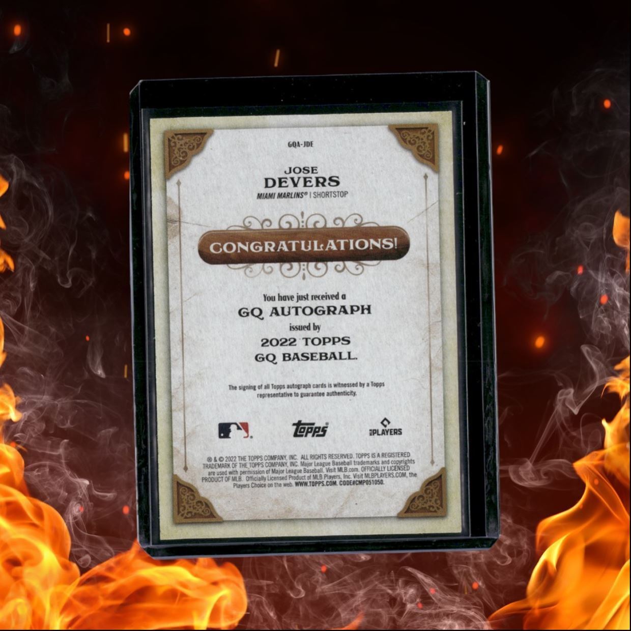 2022 Topps Gypsy Queen Jose Devers GQ Auto #GQA-JDE