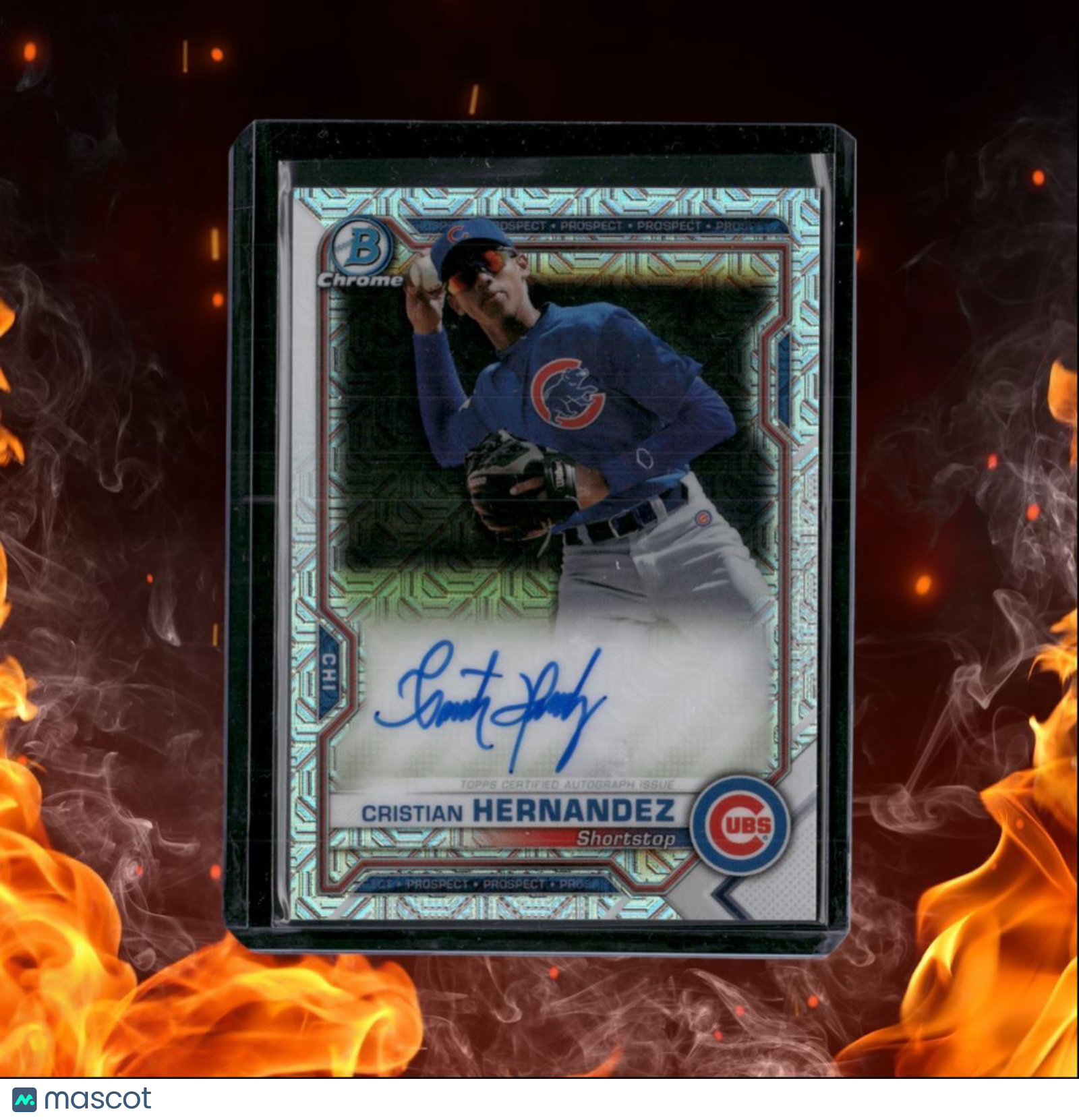 2021 Bowman Chrome Cristian Hernandez Prospect Mega Box Auto #CPA-CH