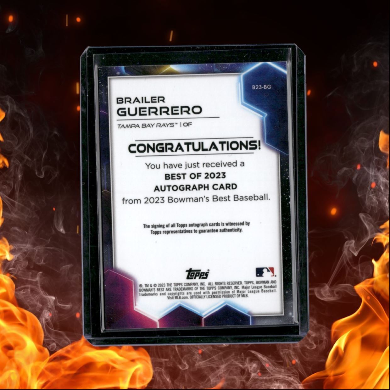 2023 Bowman's Best Brailer Guerrero Best of Auto #B23-BG