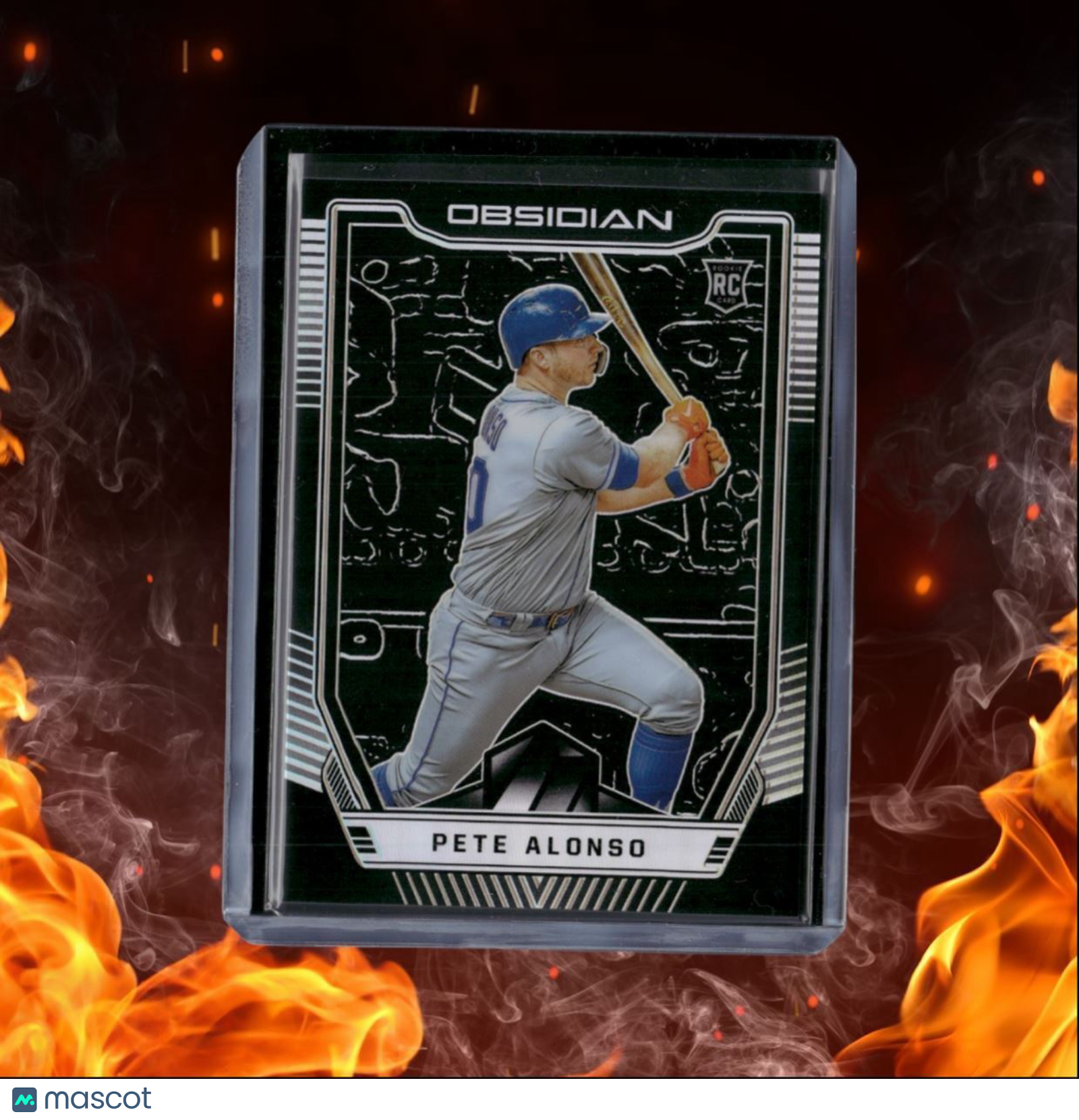 2019 Panini Obsidian Pete Alonso Contra Silver Prizm Rookie #45
