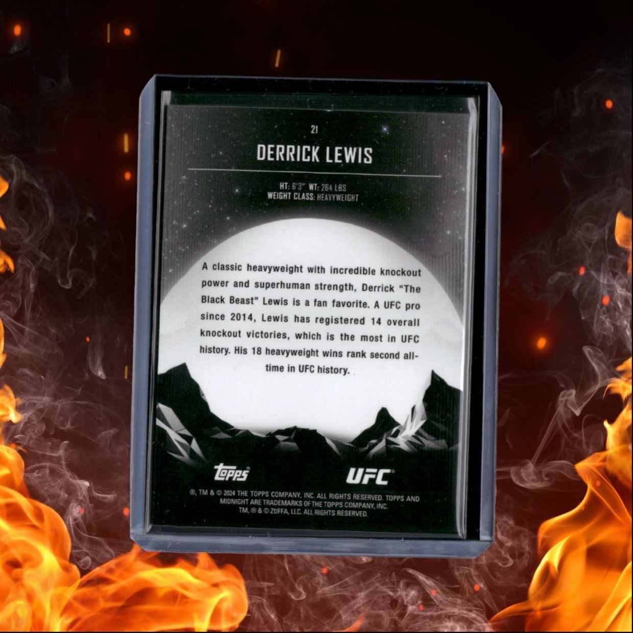2024 Topps Midnight UFC Derrick Lewis #21