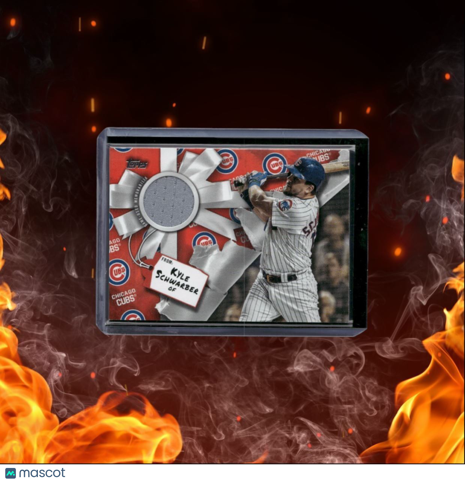 2019 Topps Walmart Holiday Mega Kyle Schwarber Jersey Relic #WHR-KS