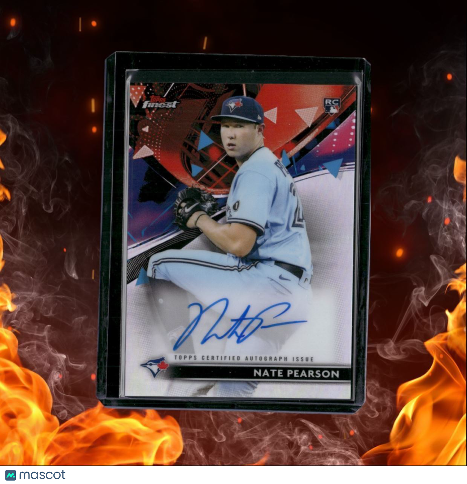 2021 Topps Finest Nate Pearson Refractor Rookie Auto #FA-NP