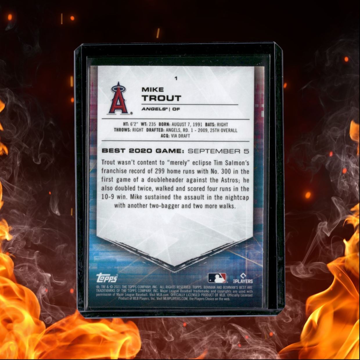 2021 Bowman's Best Mike Trout Atomic Refractor #1