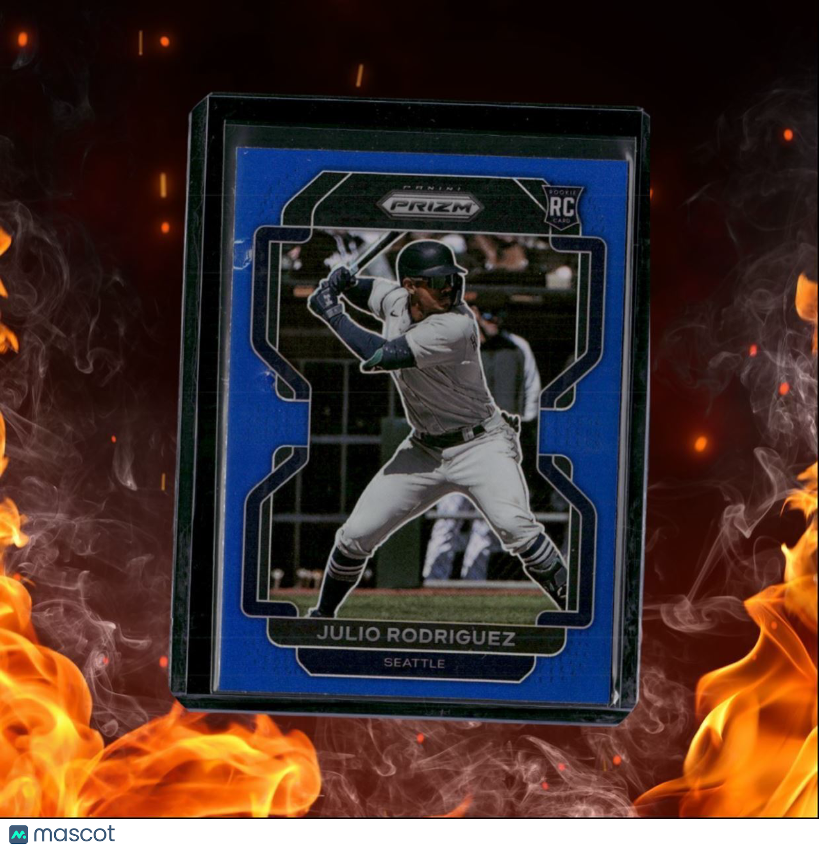 2022 Panini Prizm Julio Rodriguez Blue Prizm Rookie #40