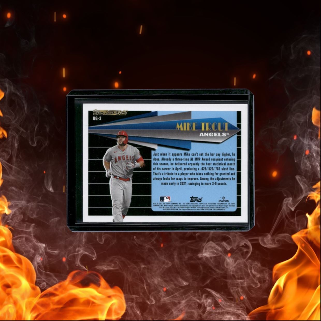 2021 Topps Black Gold Mike Trout #BG-3