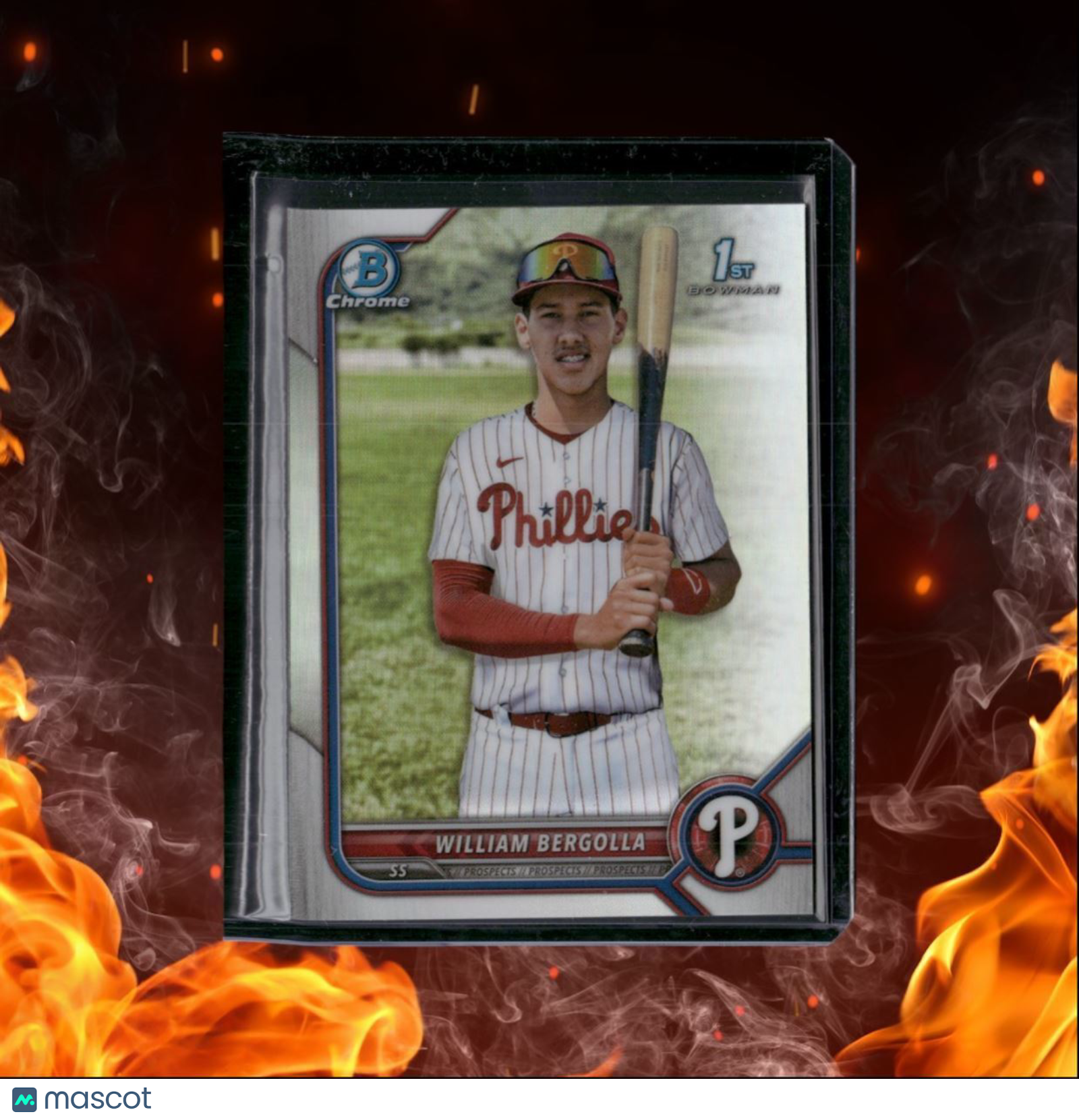 2022 Bowman Chrome William Bergolla 1st Prospect Refractor 019/499 #BCP-159