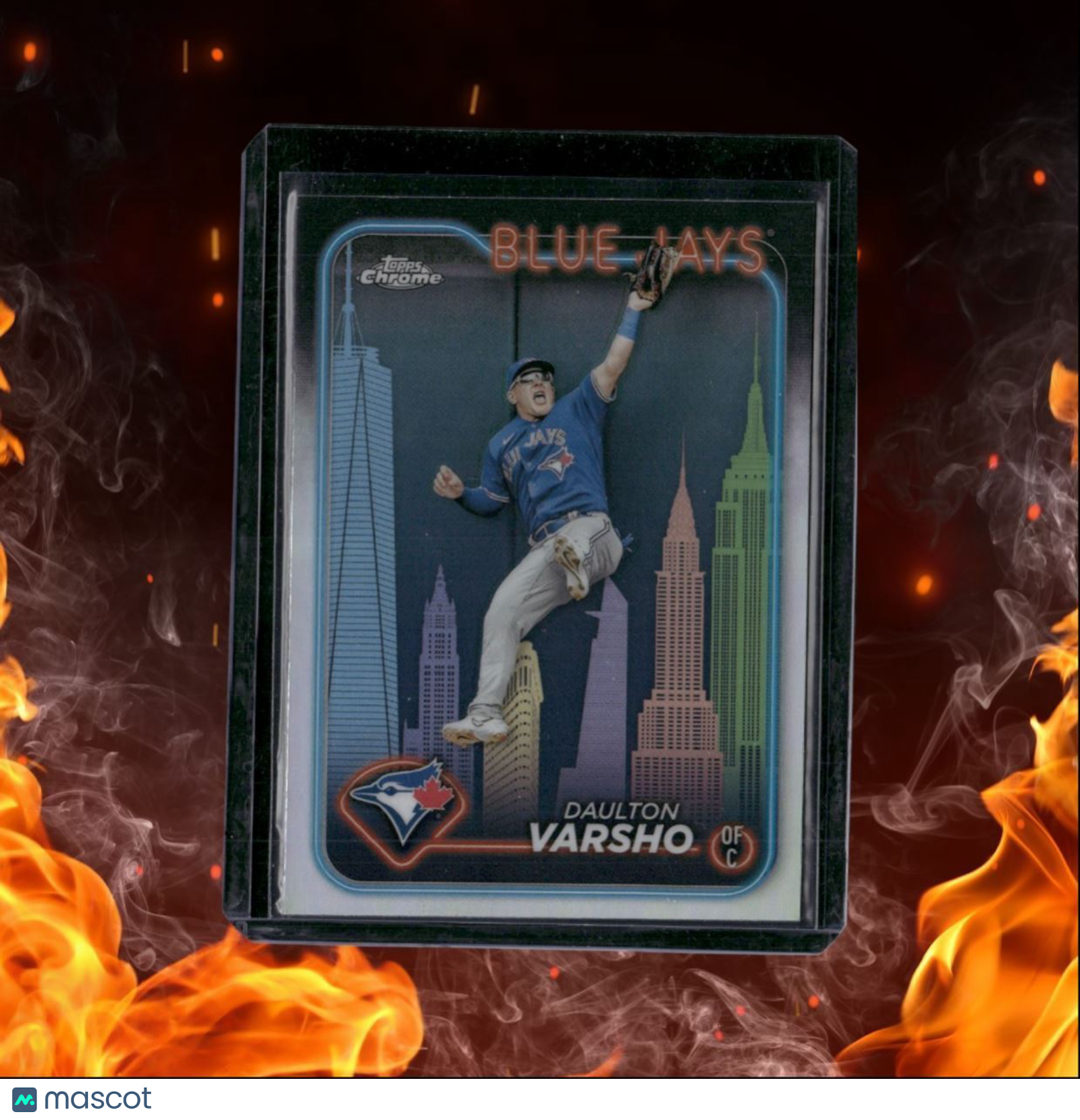 2024 Topps Chrome Fanatics Daulton Varsho Big Apple Refractor #140
