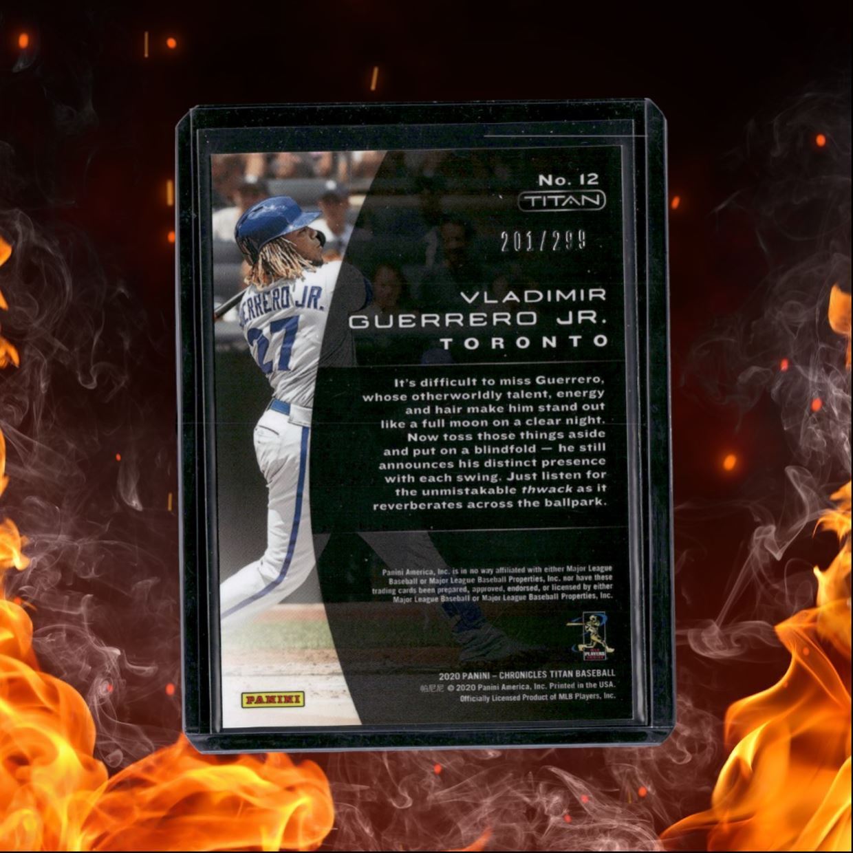2020 Panini Chronicles Vladimir Guerrero Jr. Titan Hyper 201/299 #12