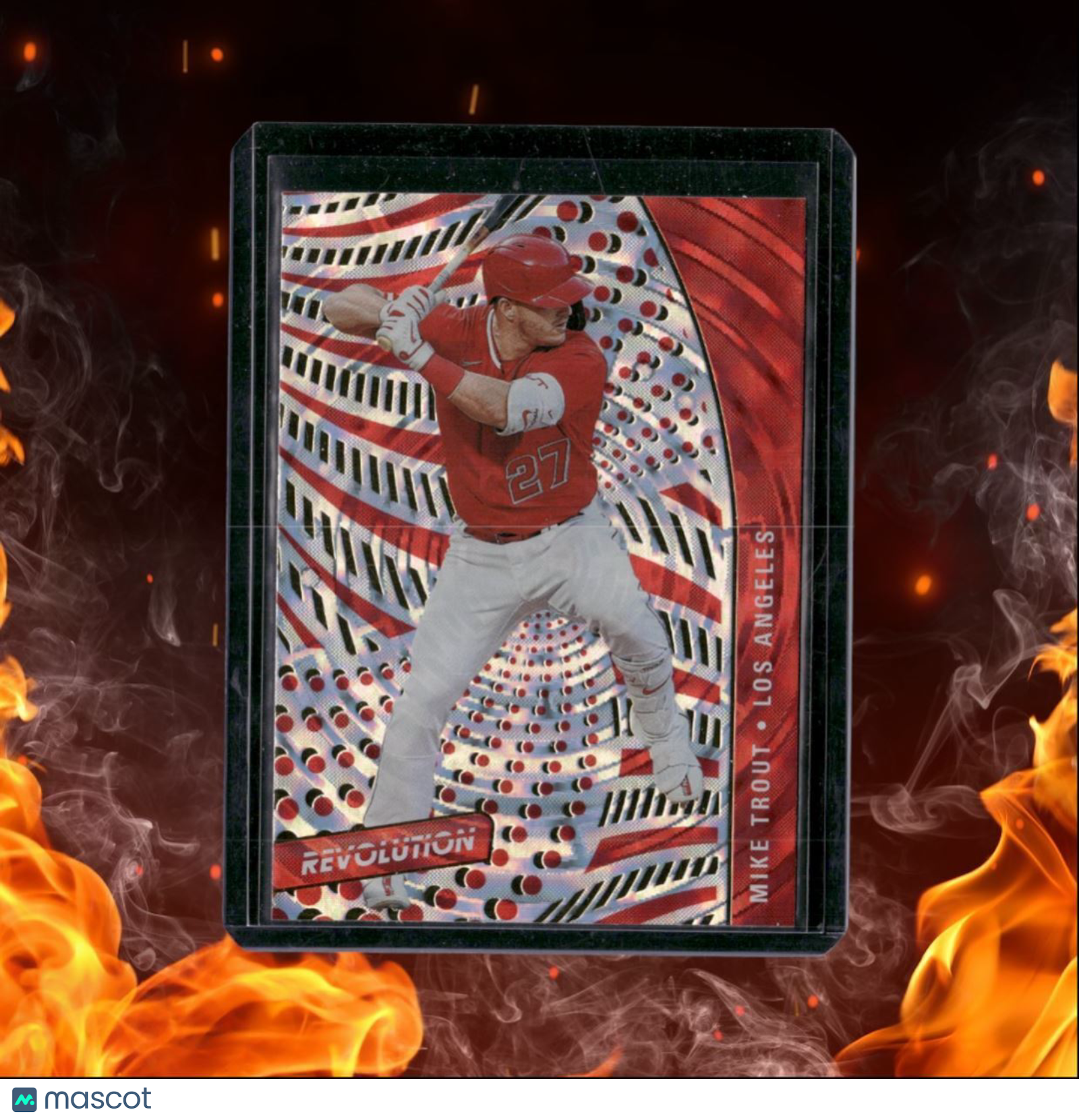 2021 Panini Chronicles Mike Trout Revolution Fractal #53