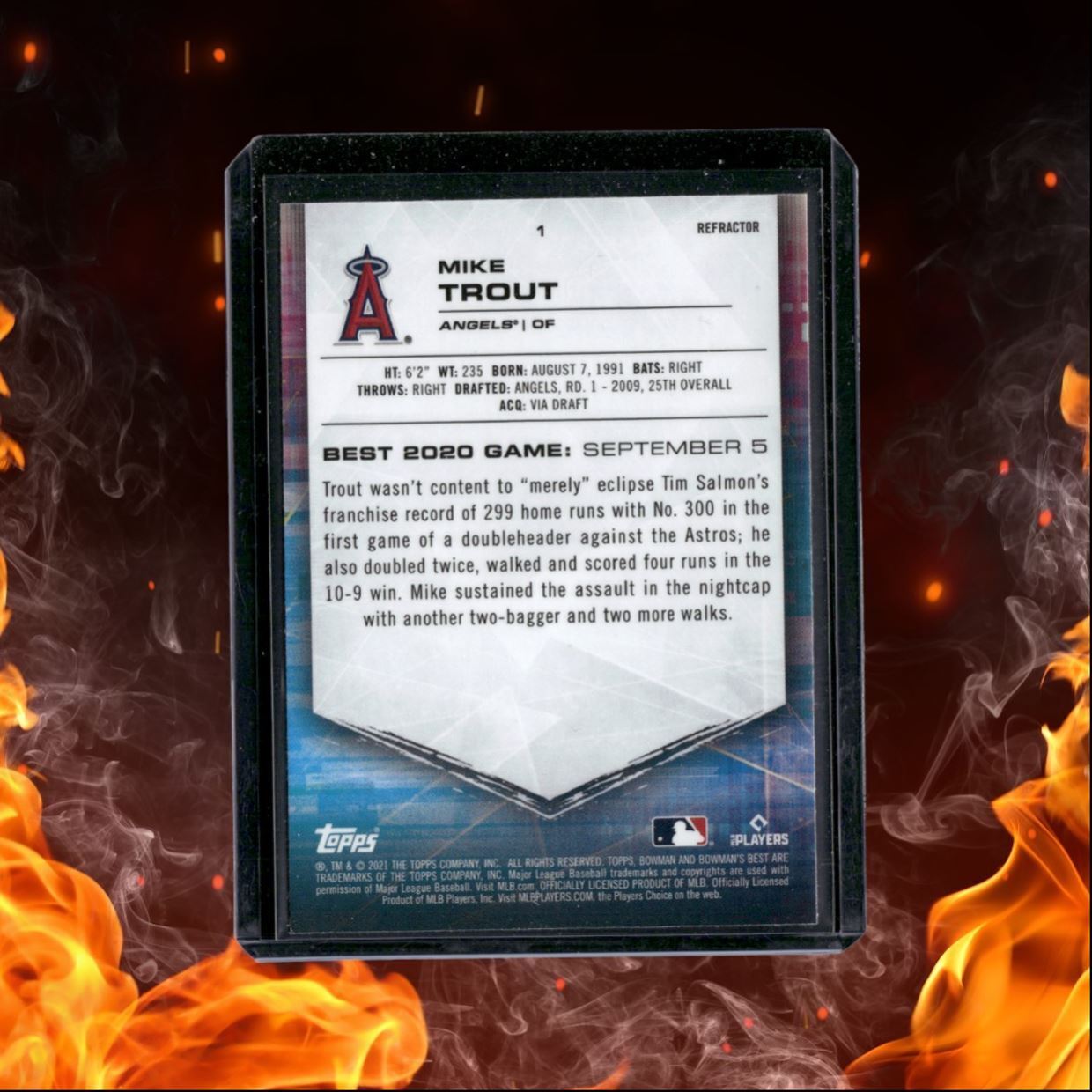 2021 Bowman's Best Mike Trout Refractor #1