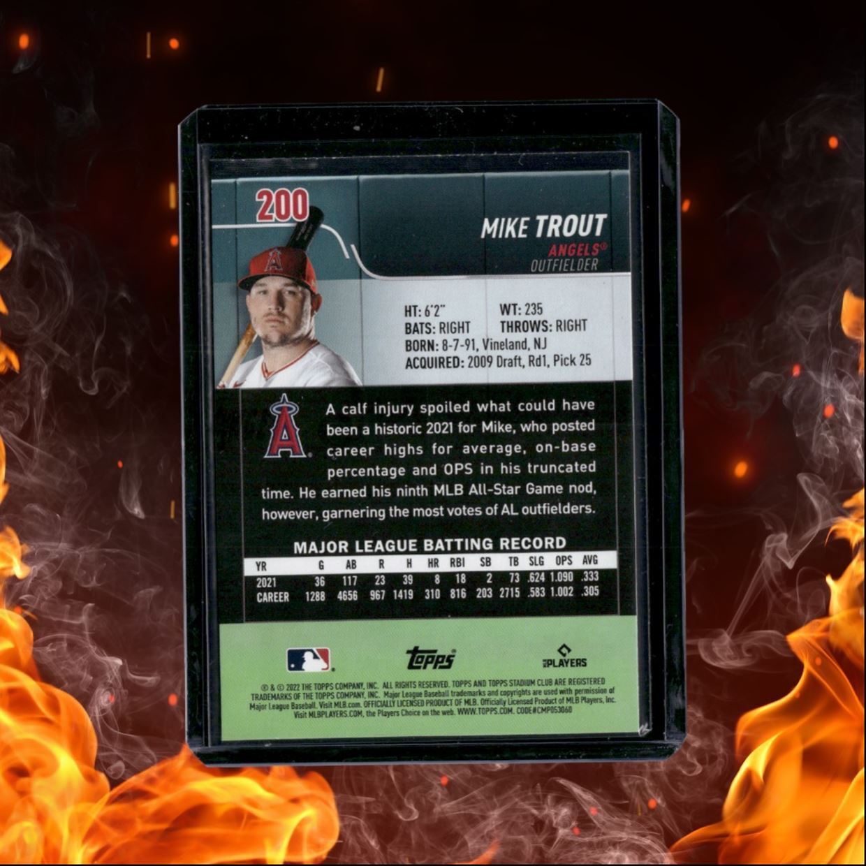 2022 Topps Stadium Club Mike Trouth Red #200