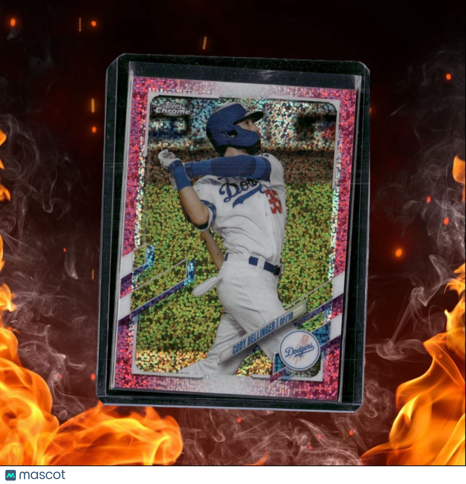 2021 Topps Chrome Cody Bellinger Pink Speckle 319/350 #200