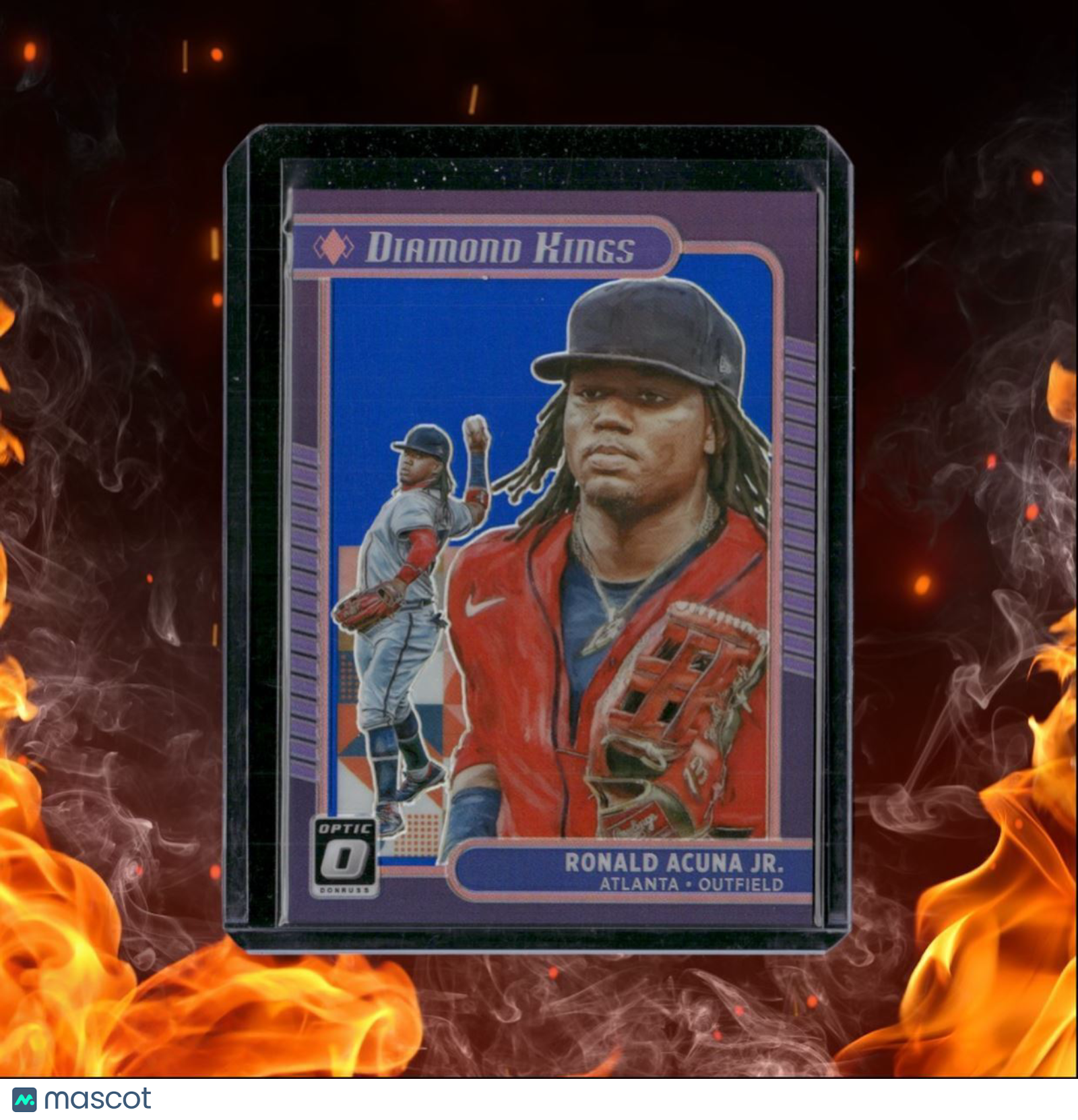 2021 Panini Donruss Optic Ronald Acuna Jr. Diamond Kings Blue 49/75 #16