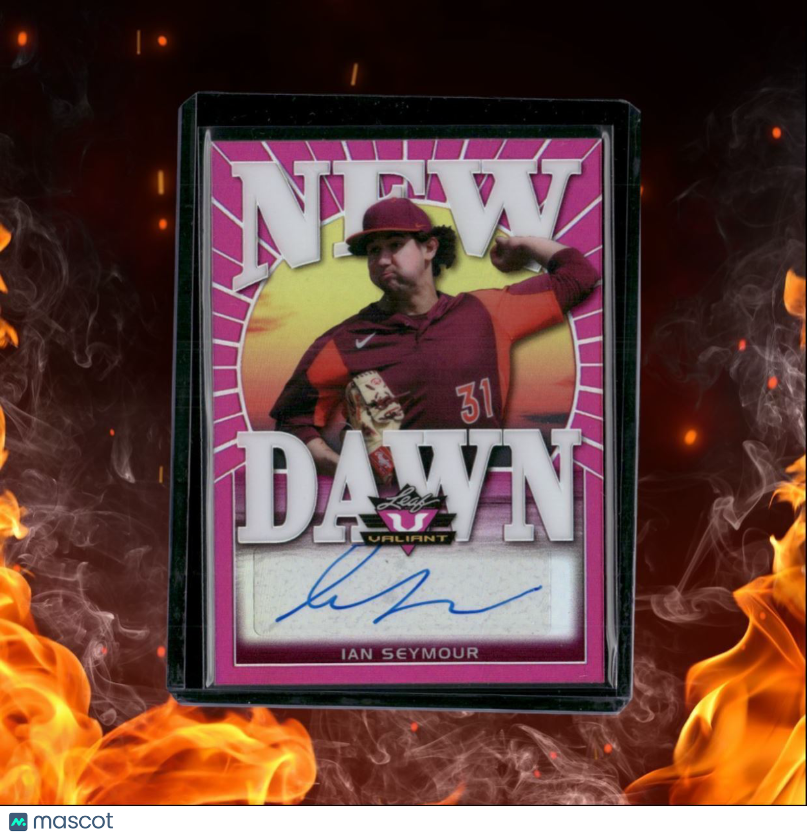 2020 Leaf Valiant Ian Seymour New Dawn Pink Auto 4/15 #ND-IS1