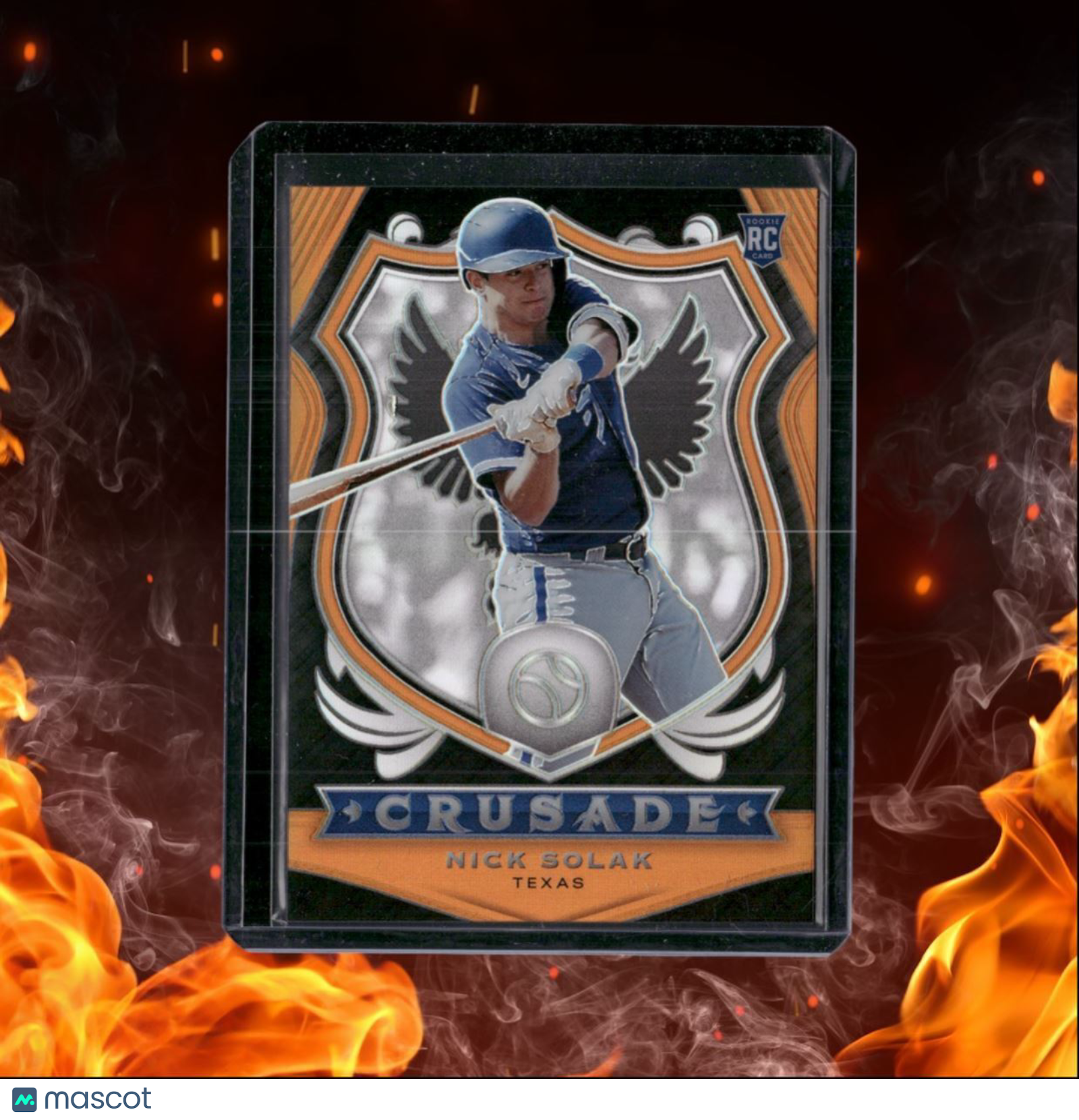 2020 Panini Chronicles Nick Solak Crusade Neon Orange FOTL 04/17 #19