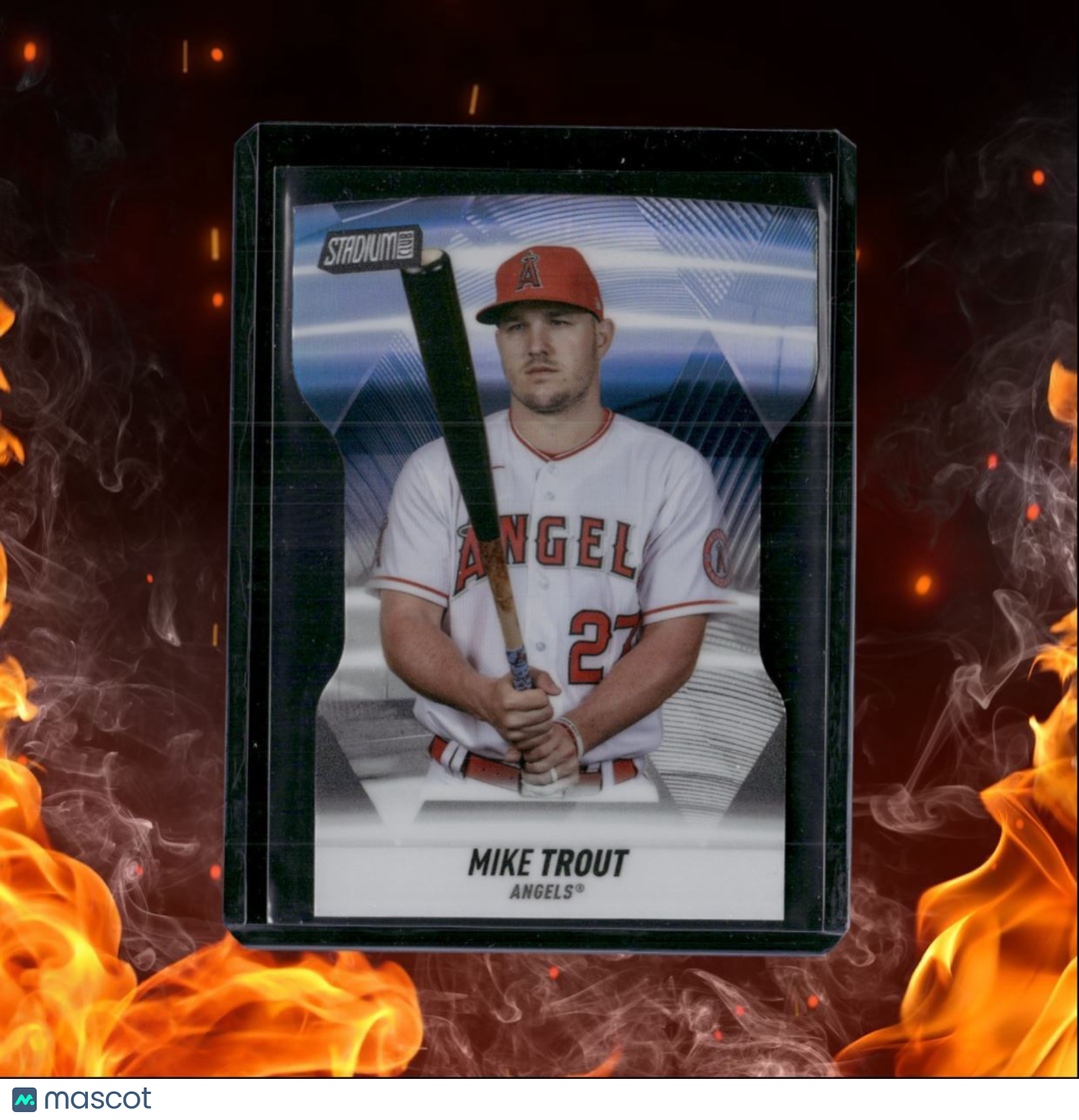2021 Topps Stadium Club Mike Trout Triumvirates Refractor #T-17
