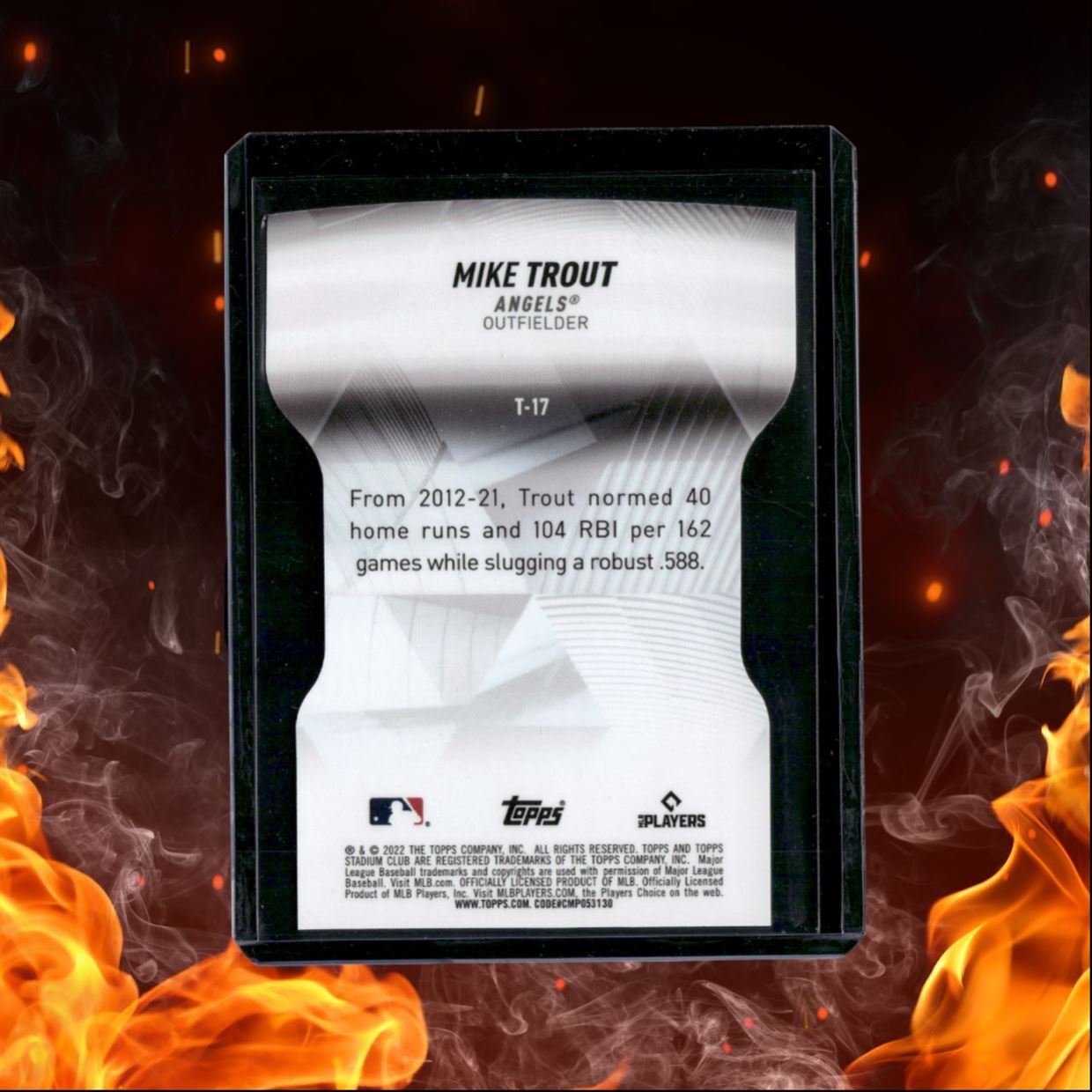 2021 Topps Stadium Club Mike Trout Triumvirates Refractor #T-17